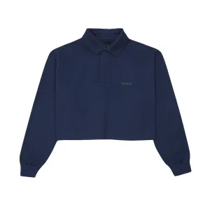 LONGSLEEVE POLO SHIRT IN NAVY