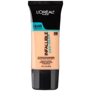 Loreal Paris Infallible Pro-Glow Foundation, 208 Sun Beige