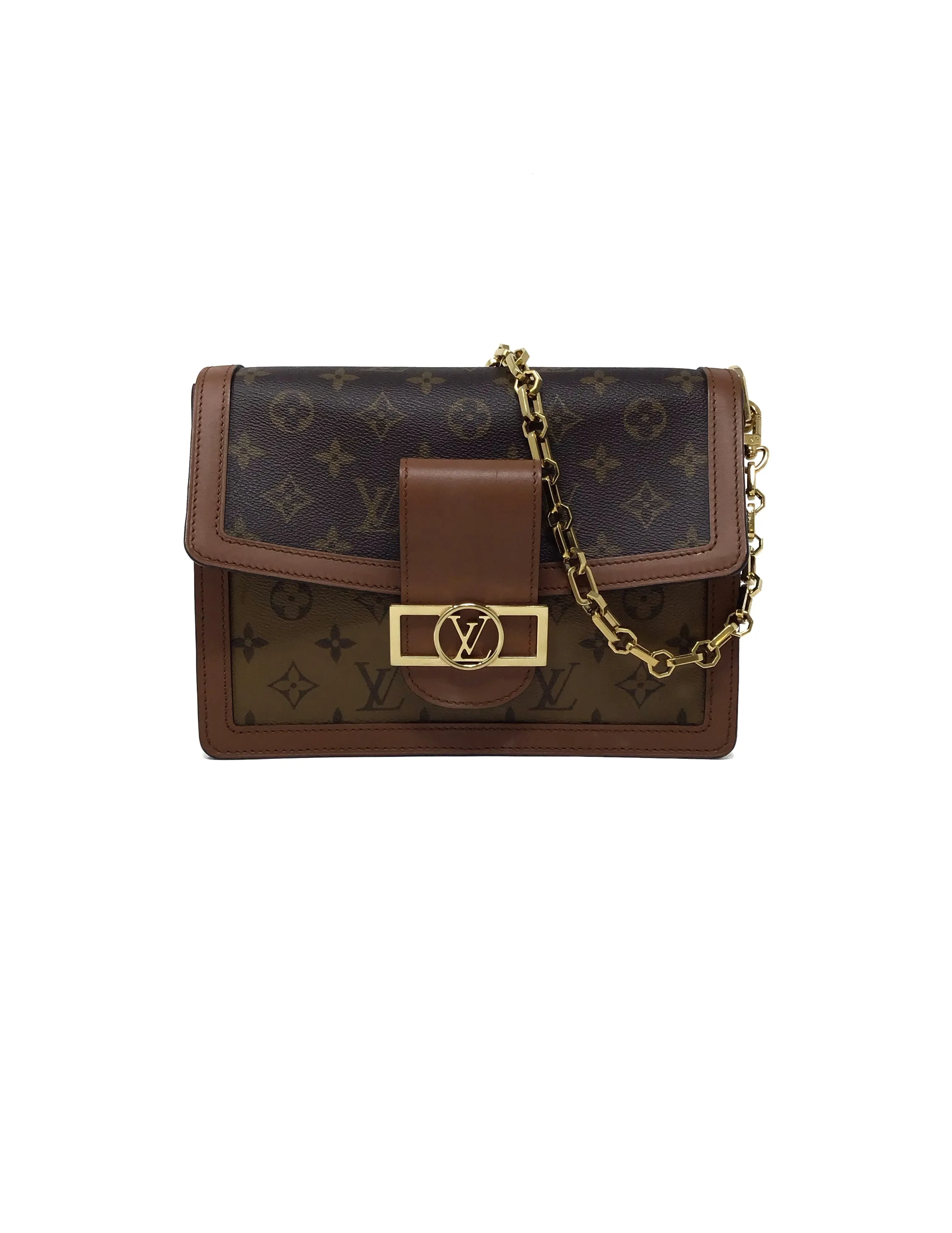 Louis Vuitton '20 'Dauphine' Med Reverse Monogram Crossbody