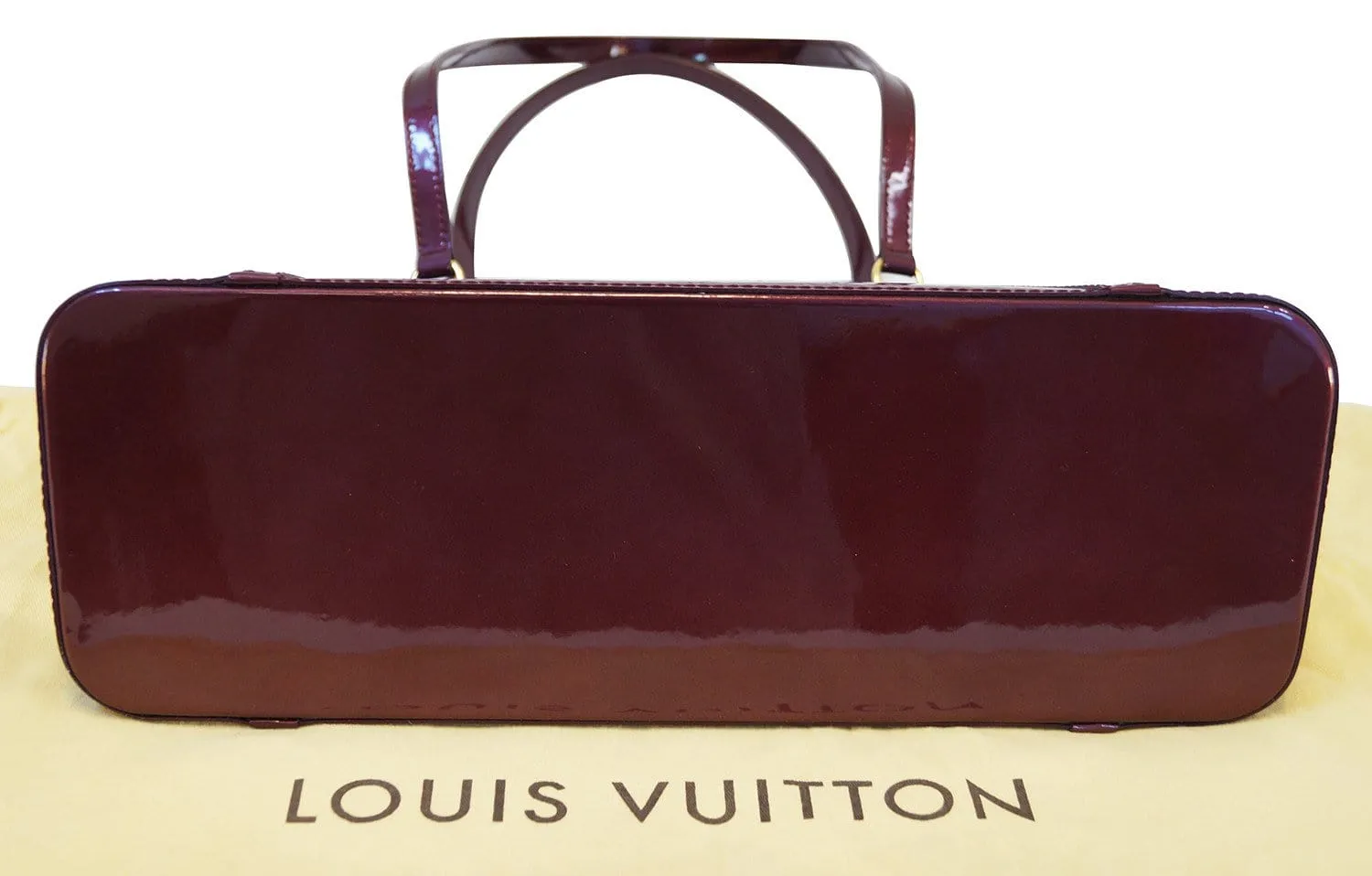 LOUIS VUITTON Avalon Rouge Fauviste Vernis Zip Shoulder Tote Bag