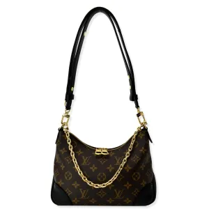 LOUIS VUITTON Boulogne NM Monogram Canvas Shoulder Bag Brown