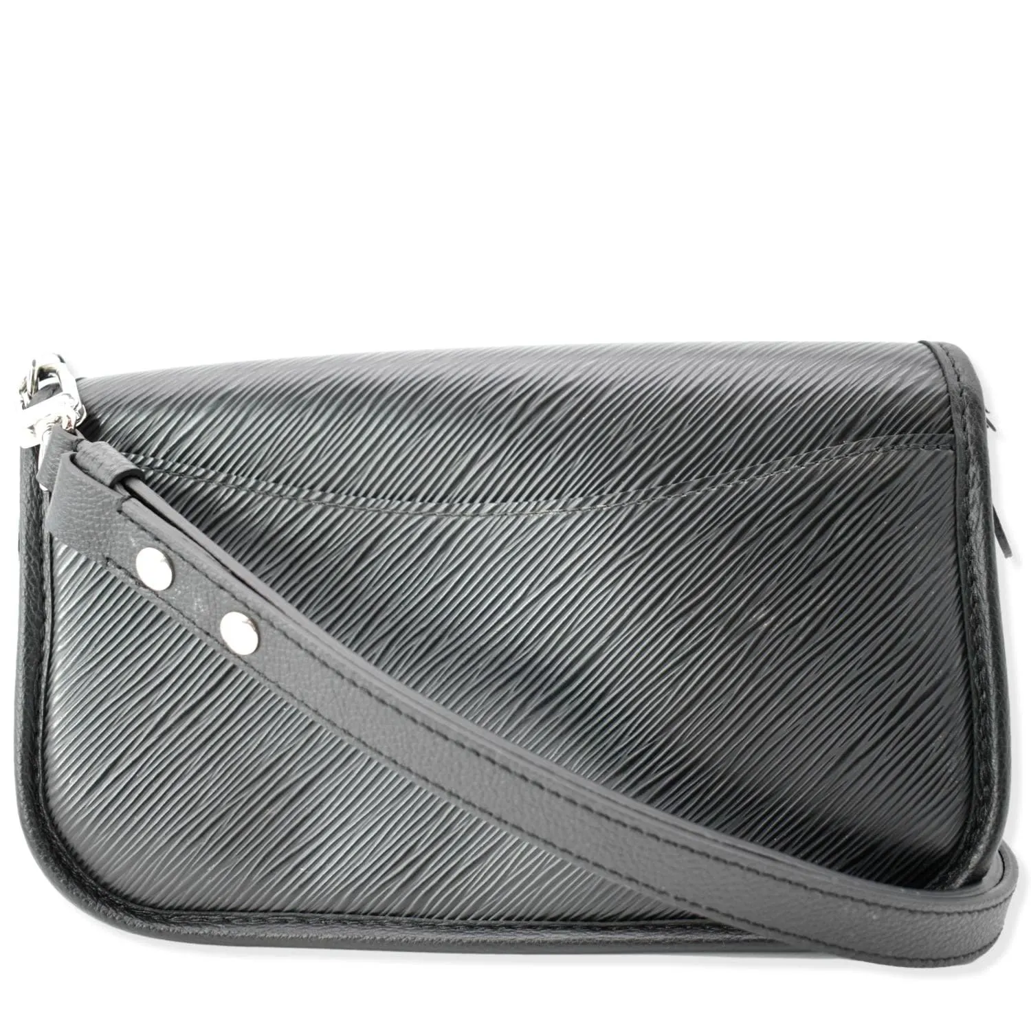LOUIS VUITTON Buci Epi Grained Leather Shoulder Bag Black