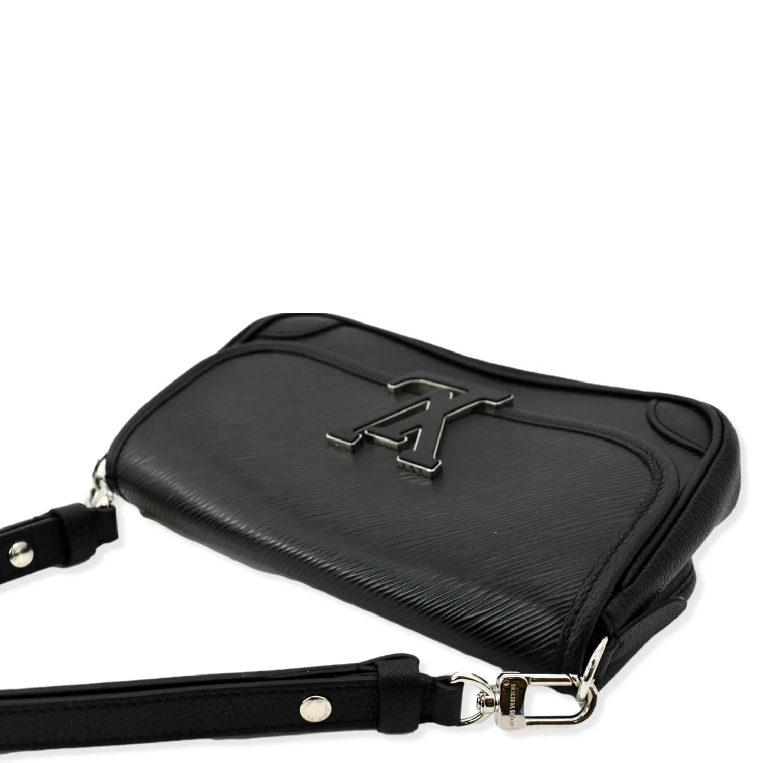 LOUIS VUITTON Buci Epi Grained Leather Shoulder Bag Black
