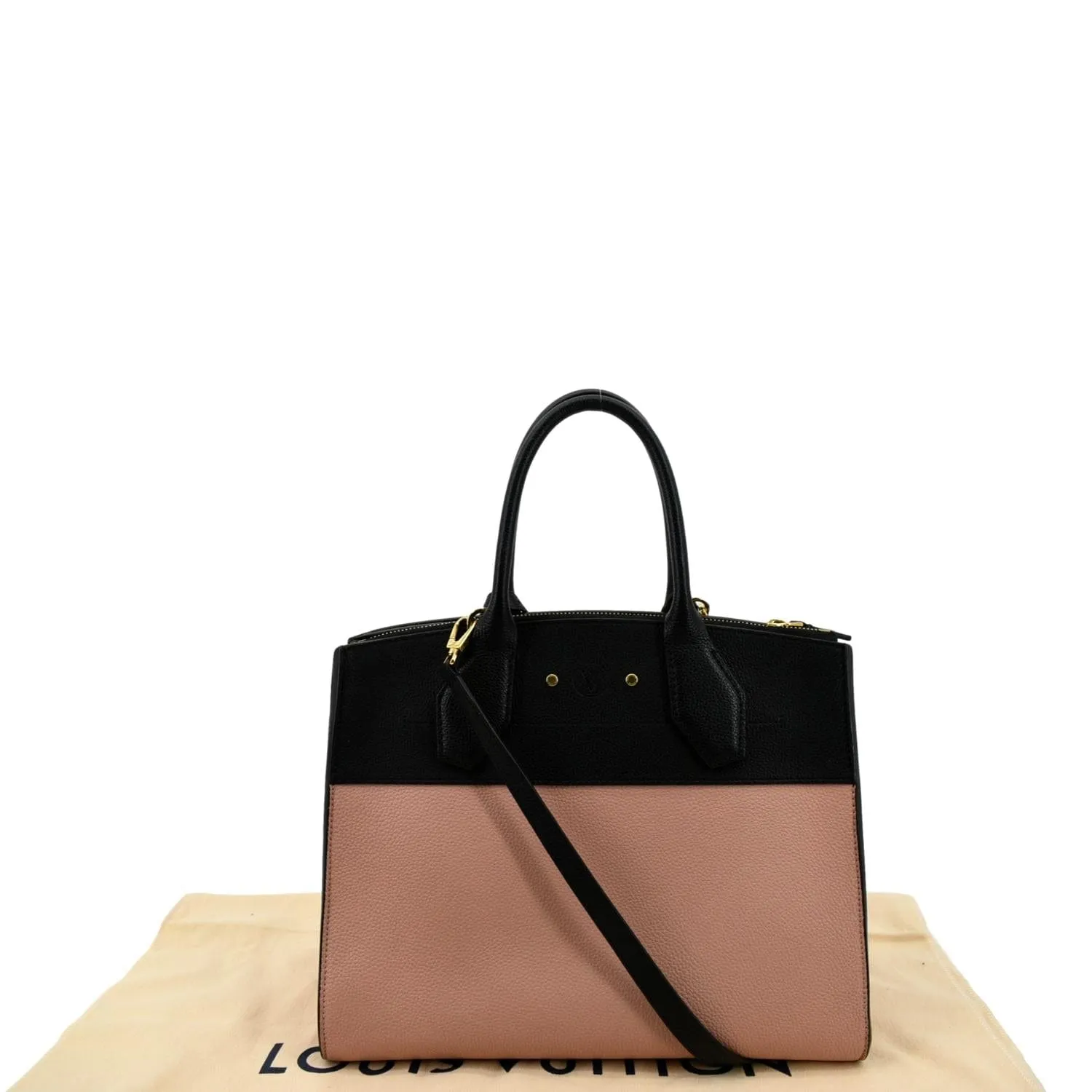 LOUIS VUITTON City Steamer Leather Shoulder Bag Magnolia