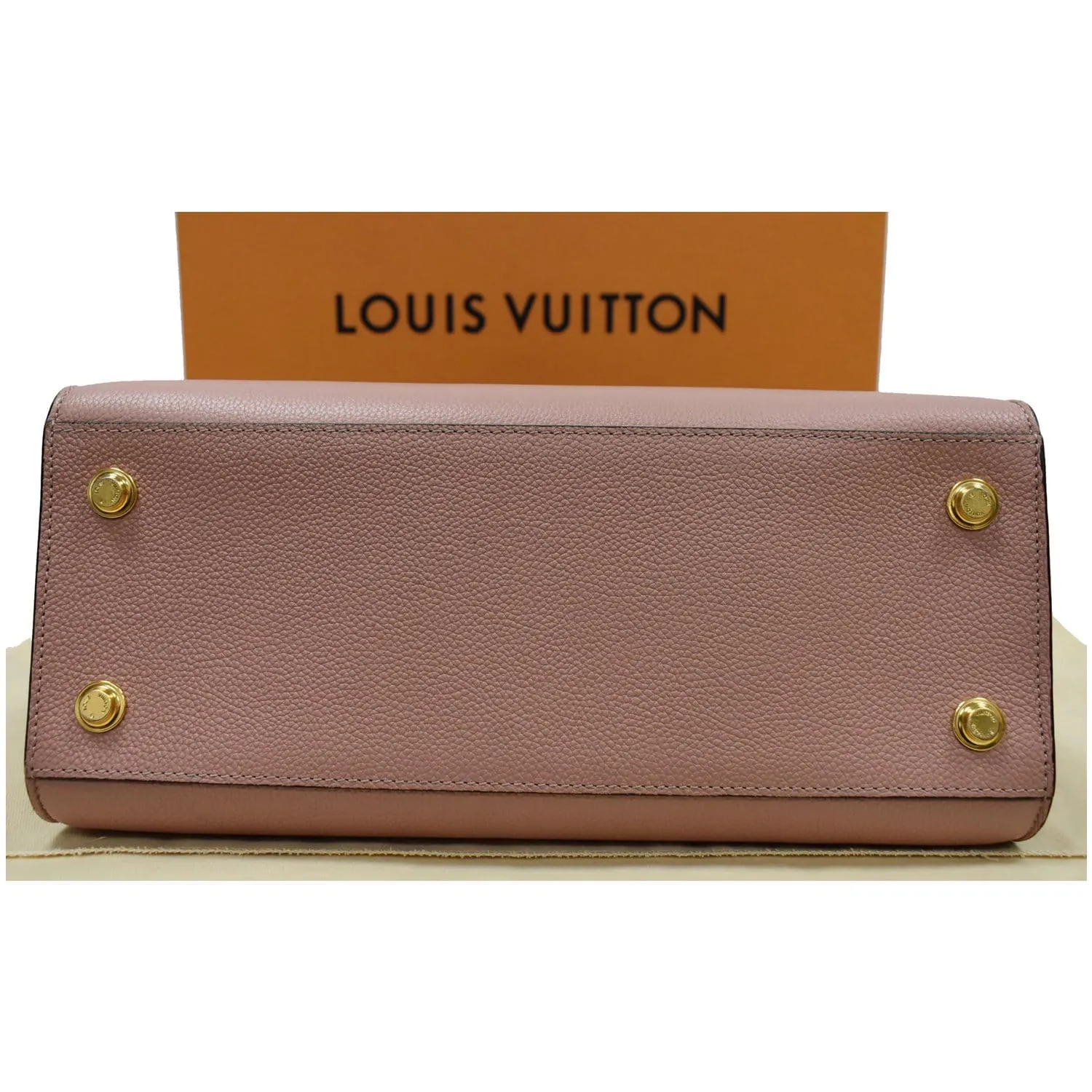 LOUIS VUITTON City Steamer MM Leather Shoulder Bag Magnolia