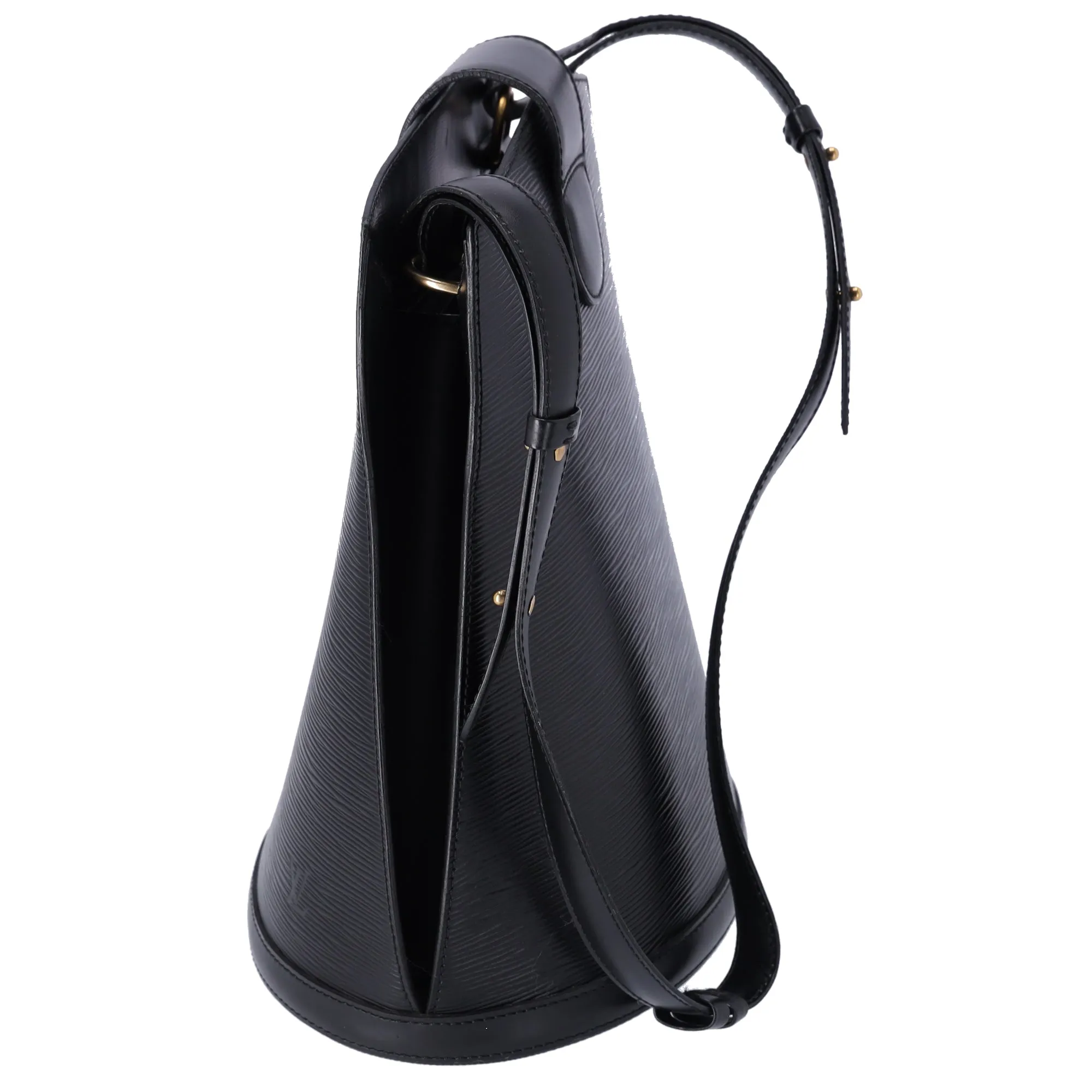 Louis Vuitton Cluny Epi Bucket Shoulder Bag M52252 Noir Leather