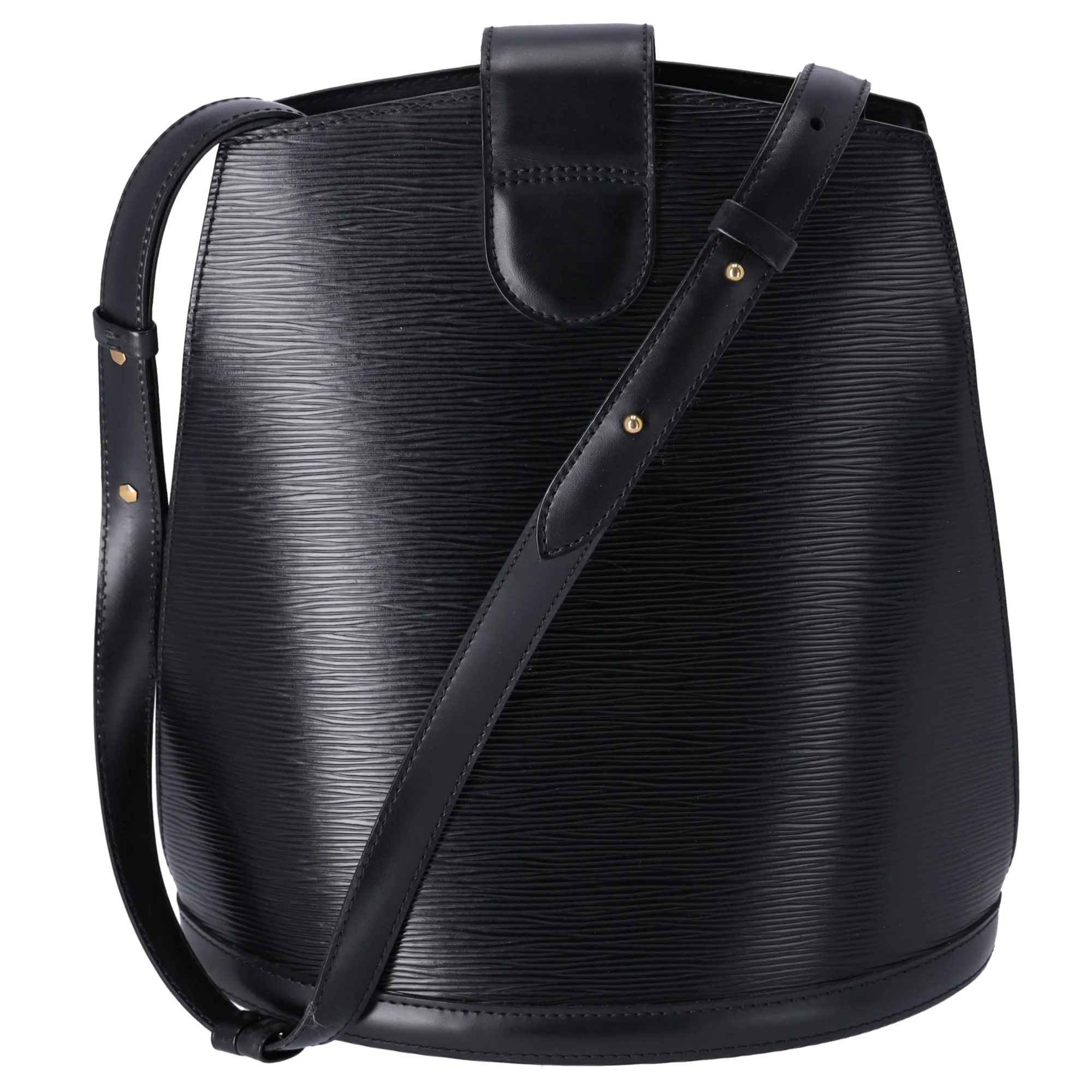 Louis Vuitton Cluny Epi Bucket Shoulder Bag M52252 Noir Leather