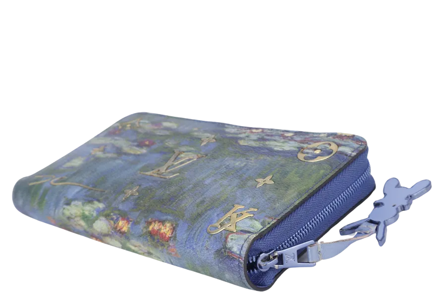 LOUIS VUITTON COLLECTION MONET LONG WALLET WITH DUST COVER AND BOX