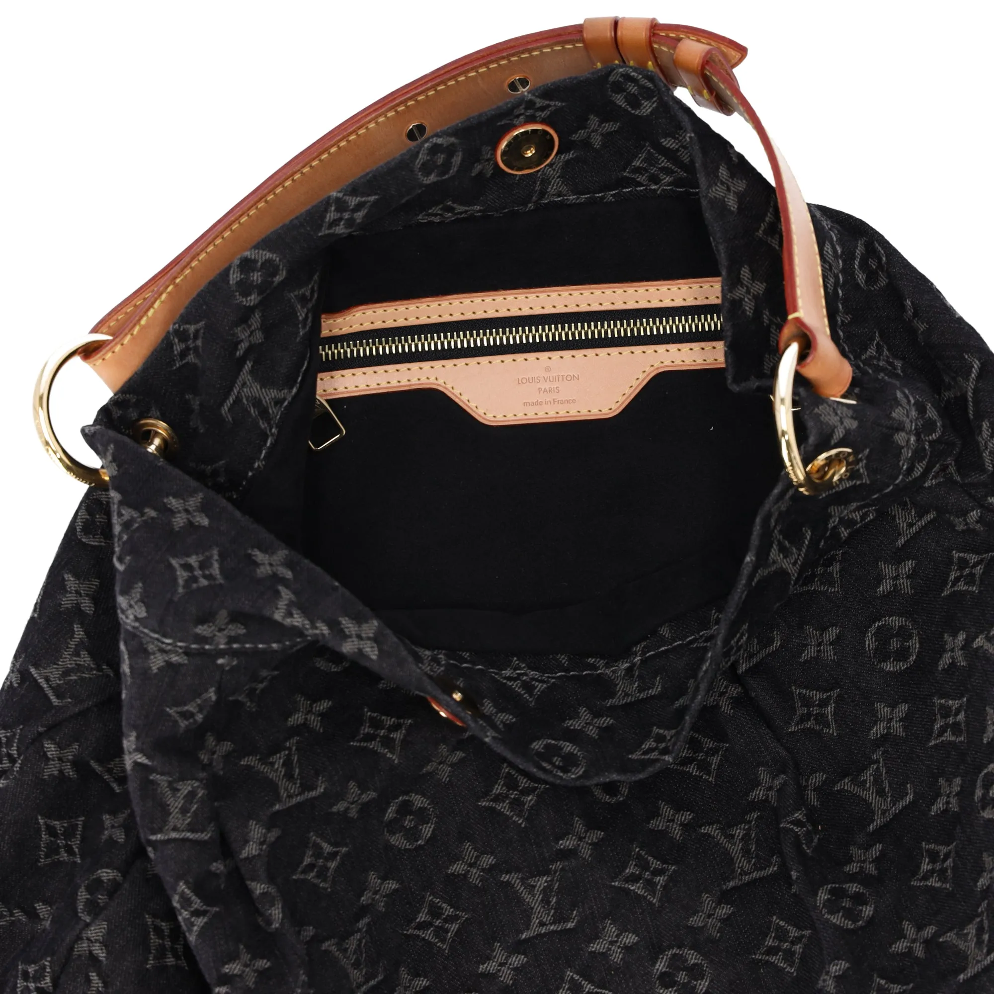 Louis Vuitton Daily PM Monogram Denim Shoulder Bag M40494 Black