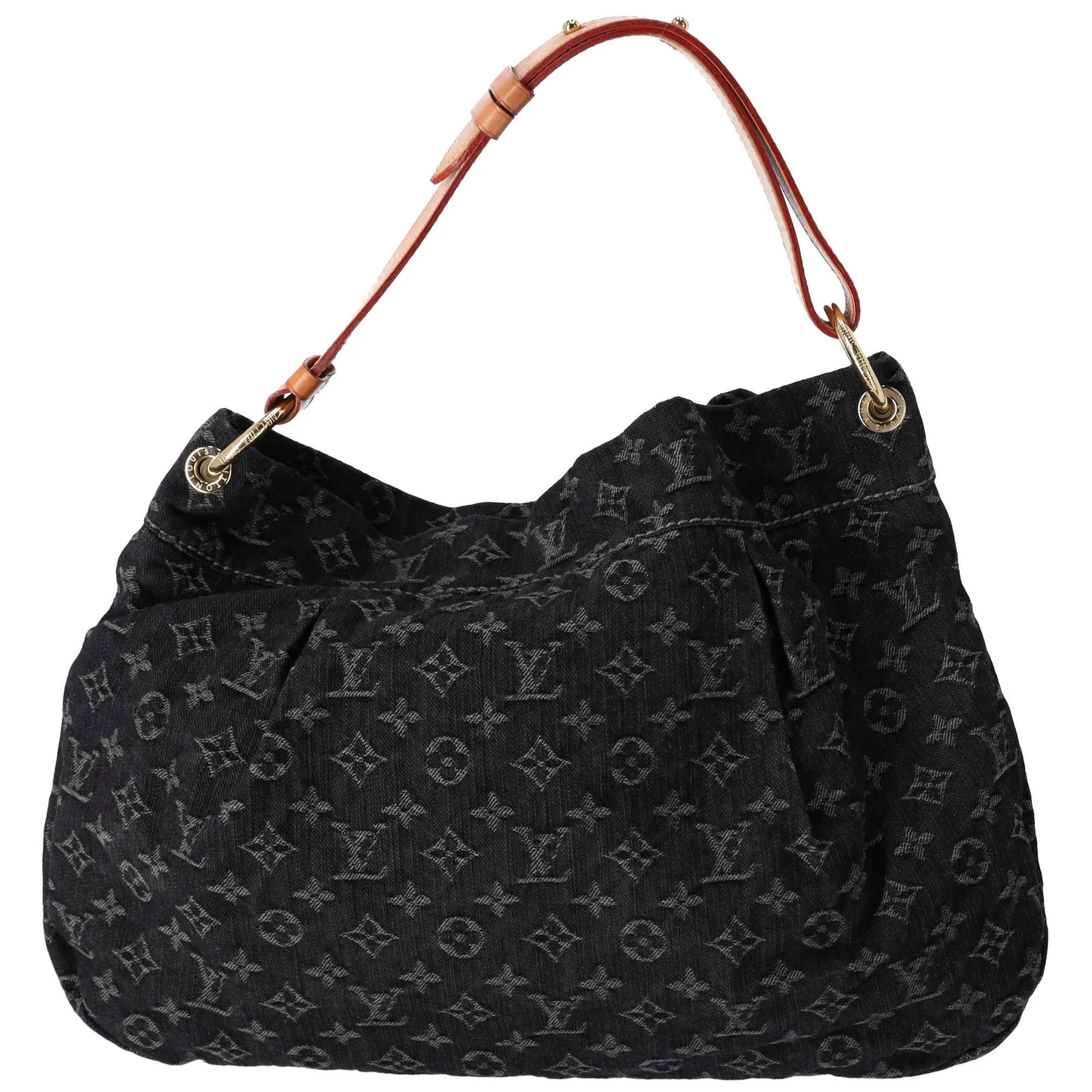 Louis Vuitton Daily PM Monogram Denim Shoulder Bag M40494 Black