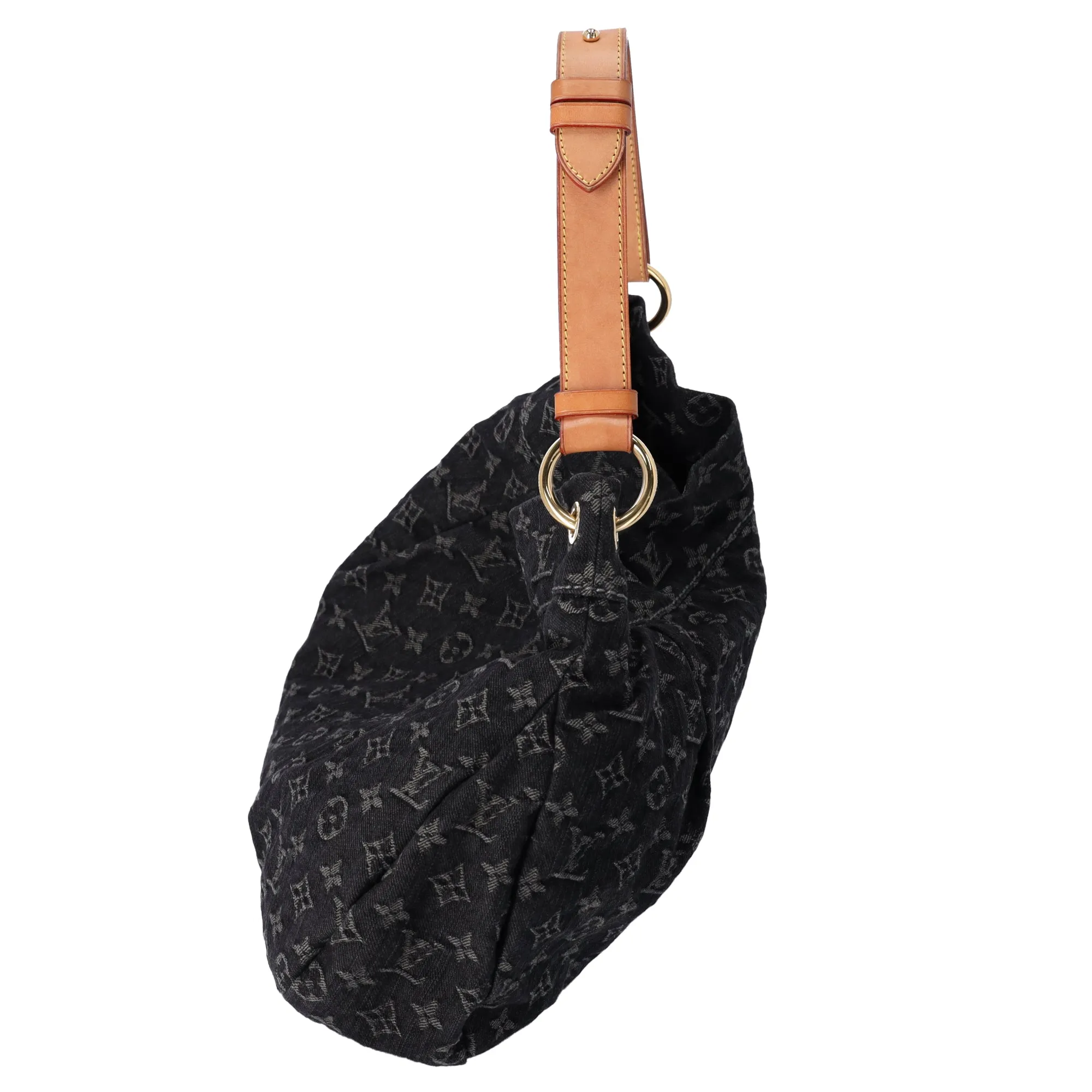 Louis Vuitton Daily PM Monogram Denim Shoulder Bag M40494 Black