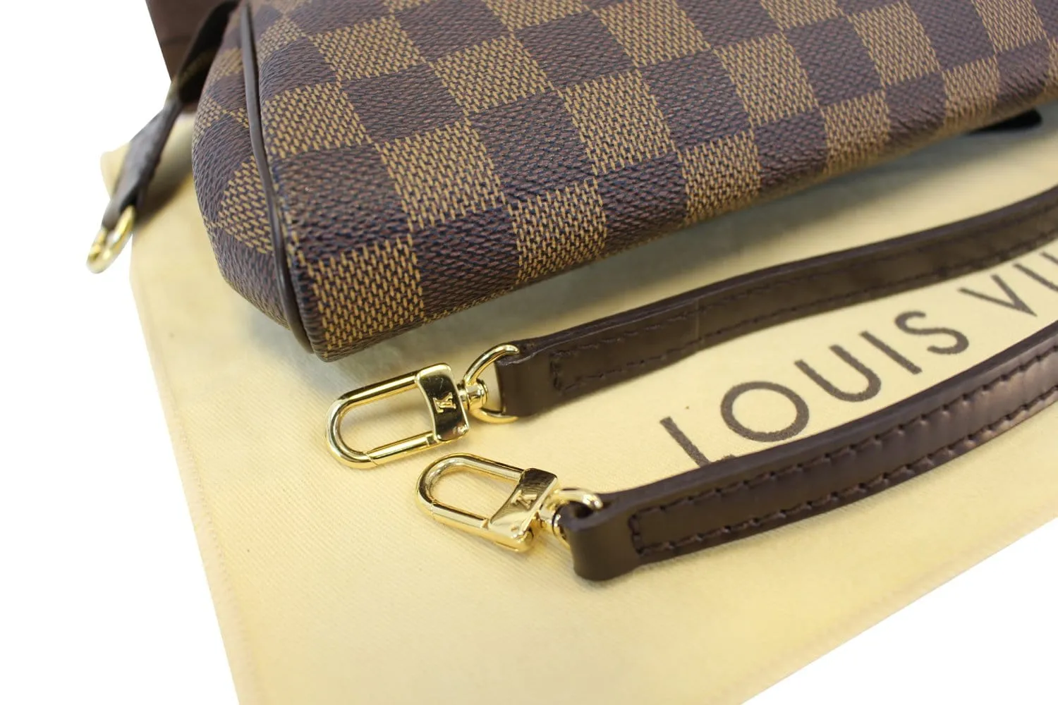 LOUIS VUITTON Damier Ebene Eva Clutch Crossbody