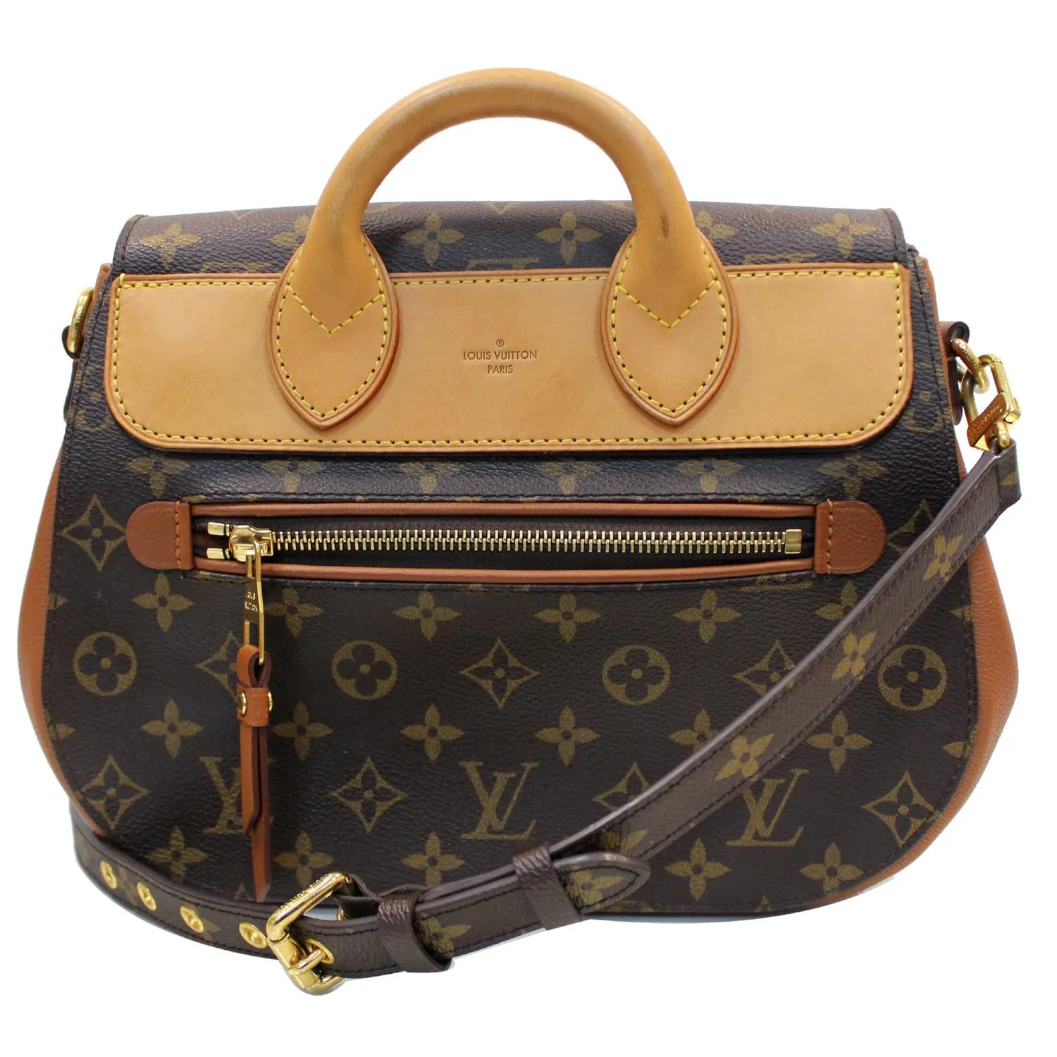 LOUIS VUITTON Eden MM Monogram Canvas Shoulder Bag Brown