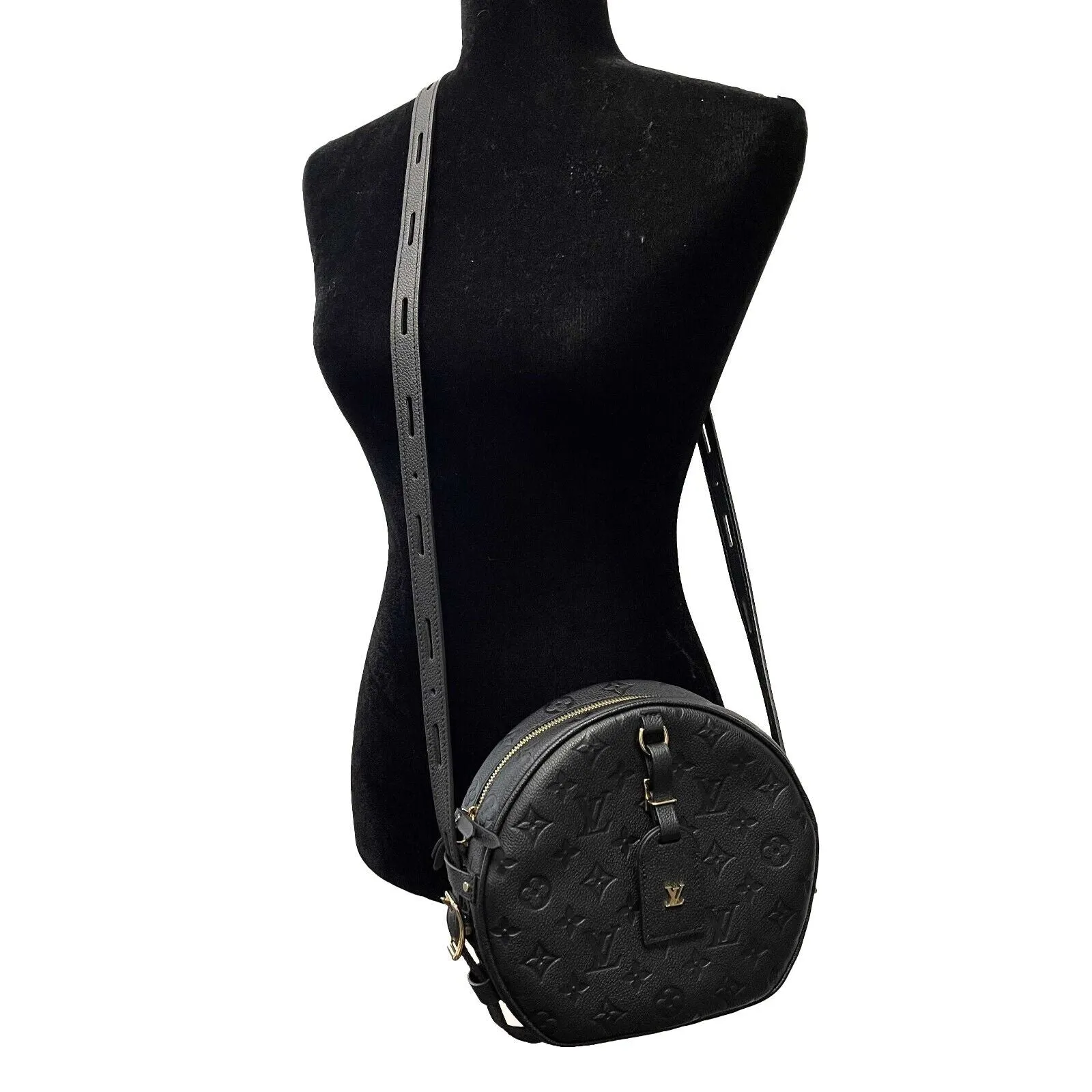 Louis Vuitton - Empreinte Boite Chapeau Souple Black Round Crossbody