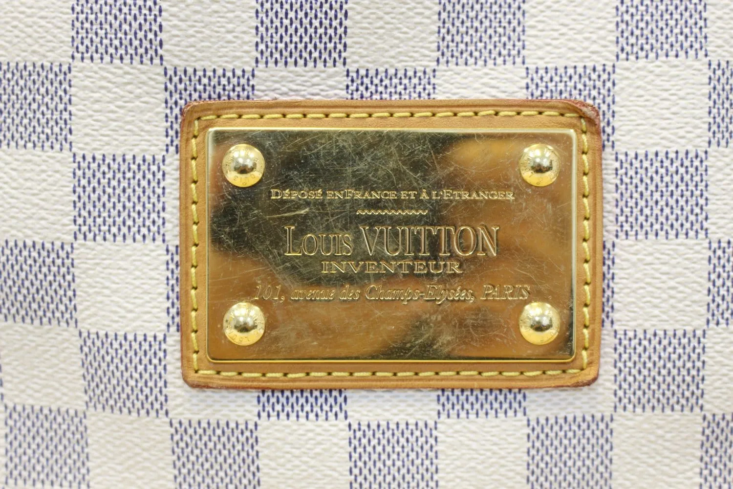 LOUIS VUITTON Galliera GM Damier Azur Shoulder Bag