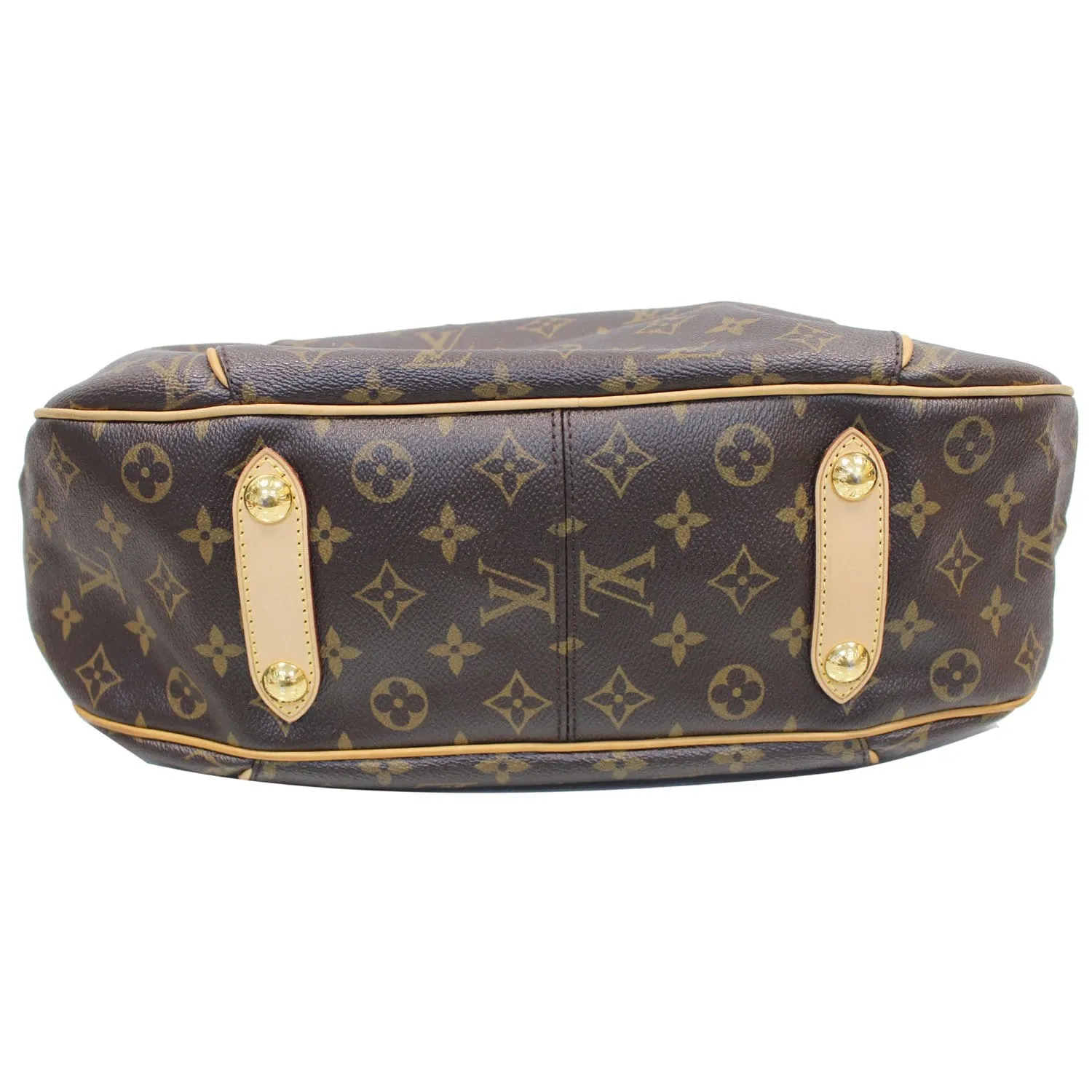 LOUIS VUITTON Galliera PM Monogram Canvas Shoulder Bag Brown