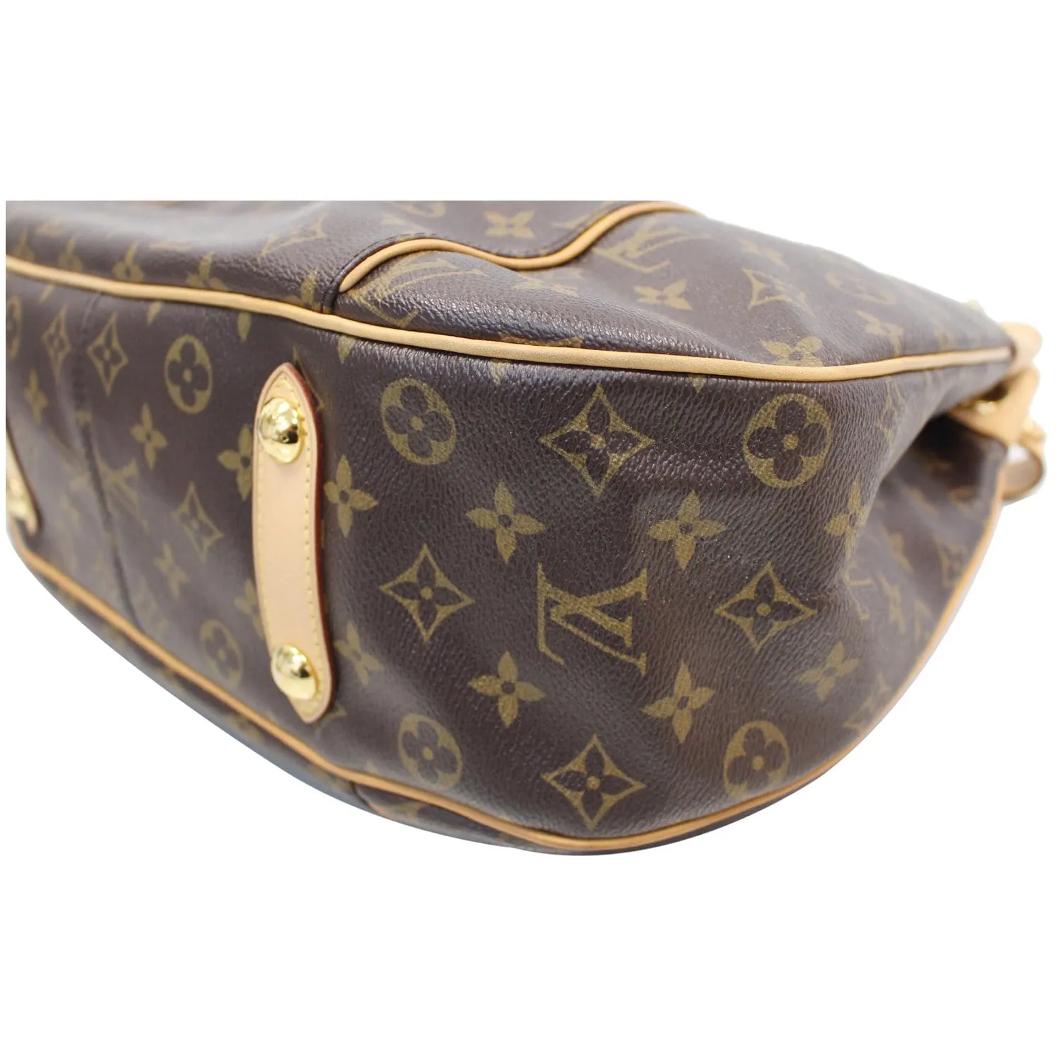 LOUIS VUITTON Galliera PM Monogram Canvas Shoulder Bag Brown