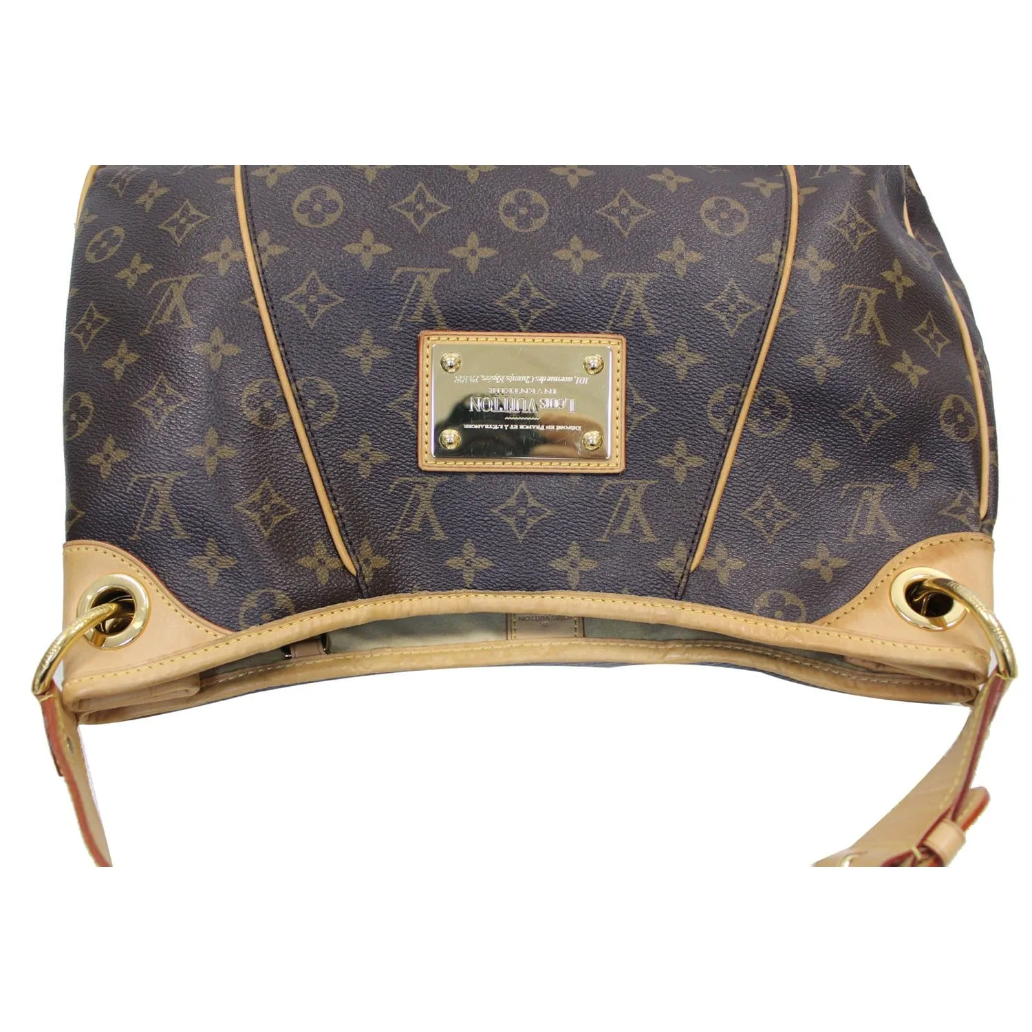 LOUIS VUITTON Galliera PM Monogram Canvas Shoulder Bag Brown