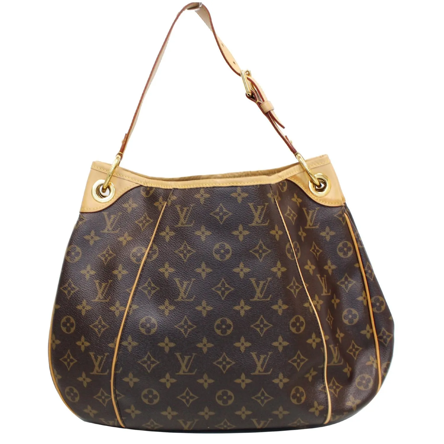 LOUIS VUITTON Galliera PM Monogram Canvas Shoulder Bag Brown