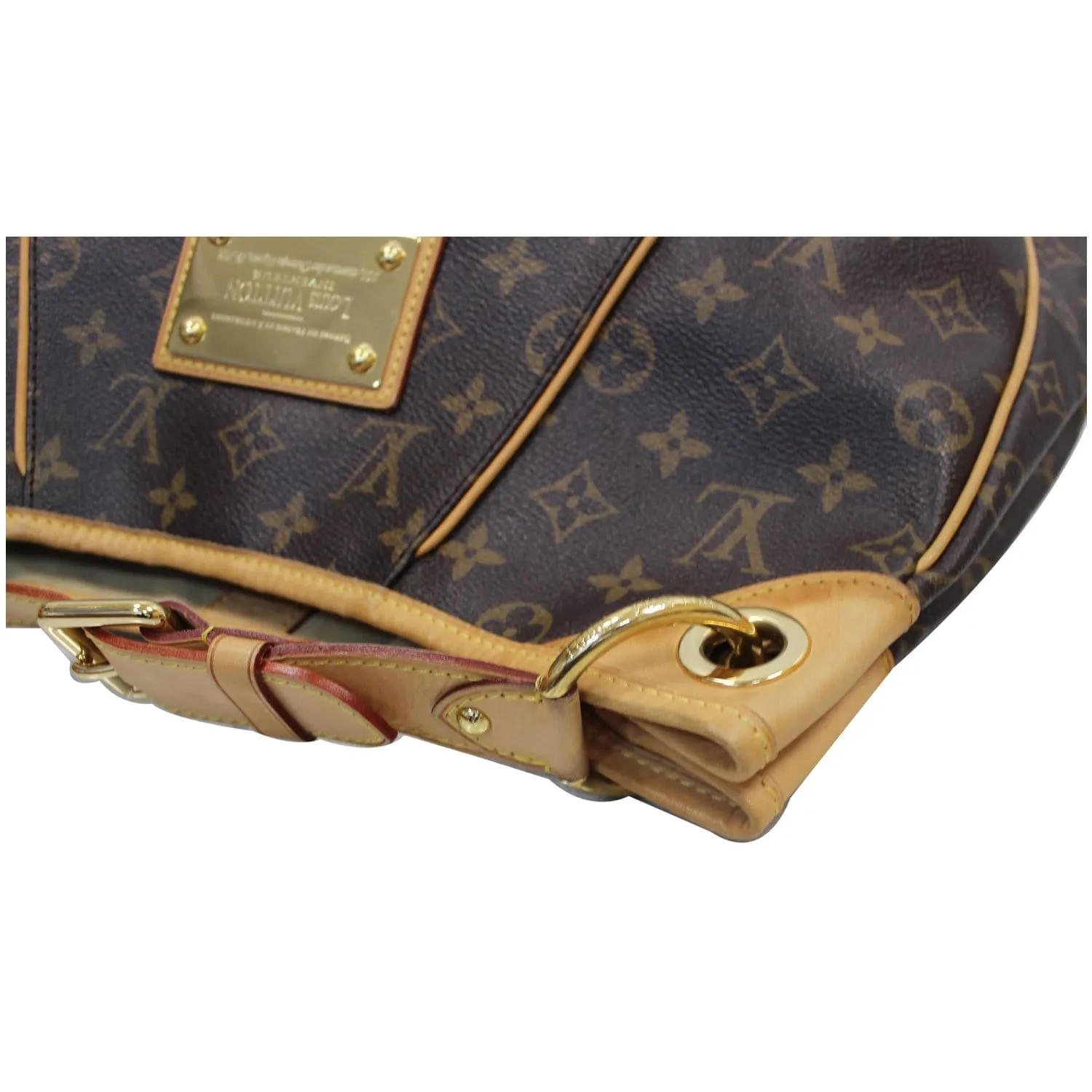 LOUIS VUITTON Galliera PM Monogram Canvas Shoulder Bag Brown