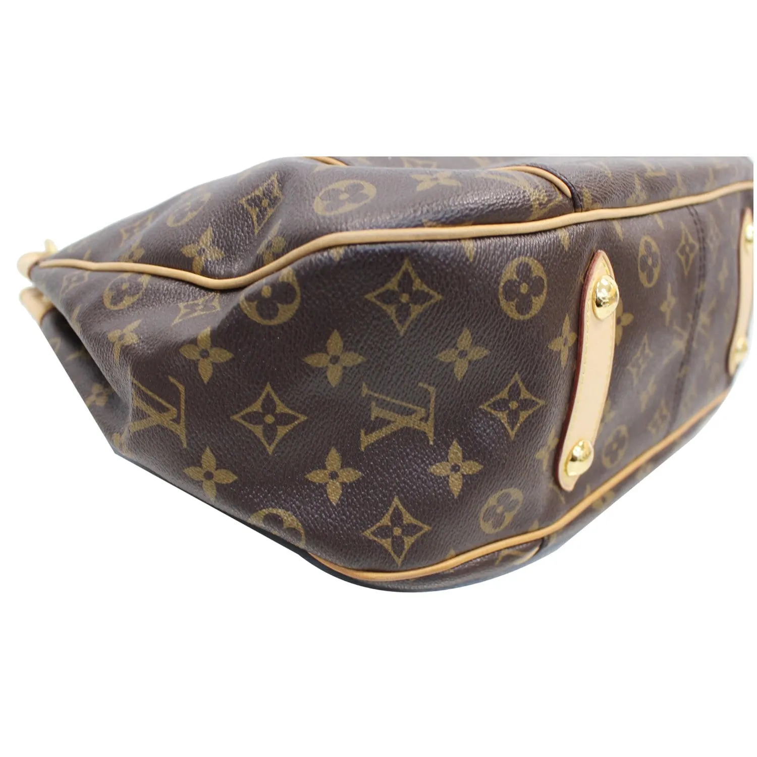 LOUIS VUITTON Galliera PM Monogram Canvas Shoulder Bag Brown