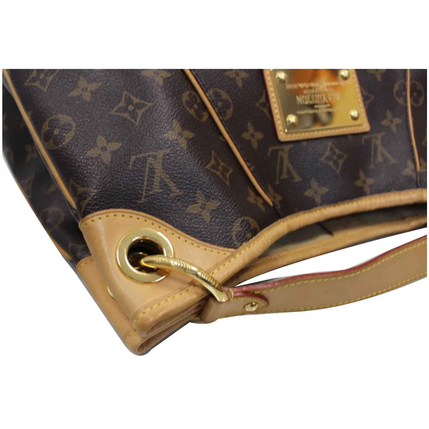 LOUIS VUITTON Galliera PM Monogram Canvas Shoulder Bag Brown