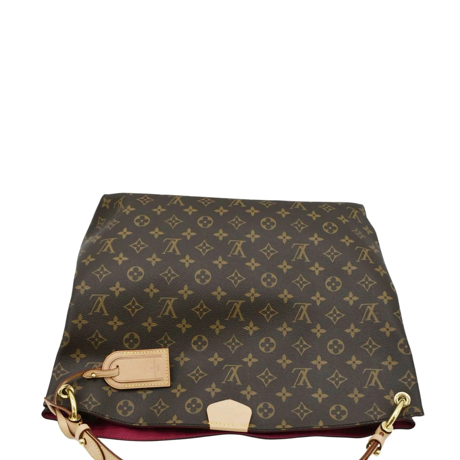 LOUIS VUITTON Graceful MM Monogram Canvas Hobo Shoulder Bag Brown