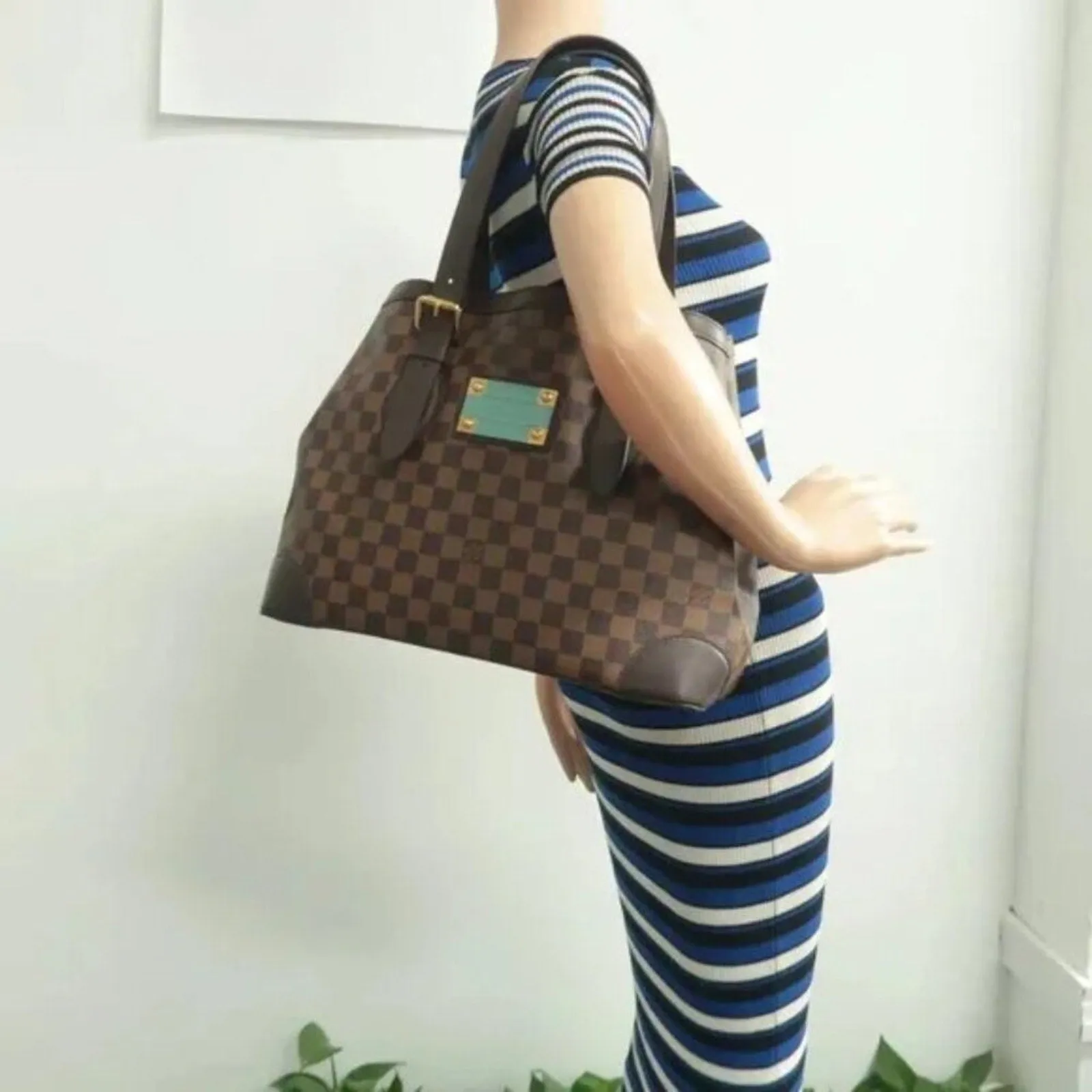 Louis Vuitton Hampstead Brown Damier Ebene Canvas Shoulder Bag