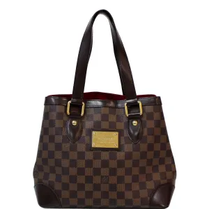 LOUIS VUITTON Hampstead PM Damier Ebene Shoulder Bag Brown