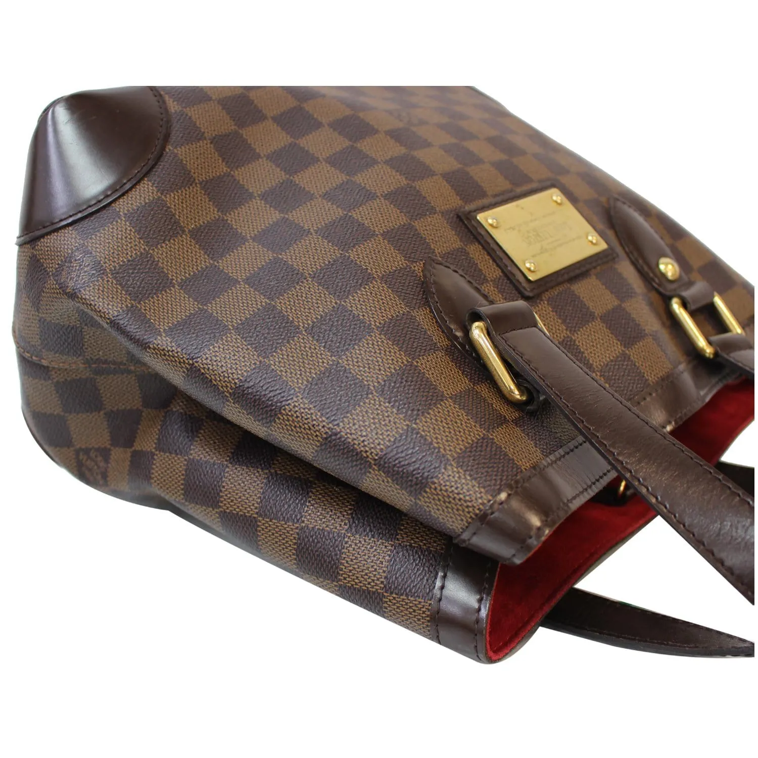 LOUIS VUITTON Hampstead PM Damier Ebene Shoulder Bag Brown