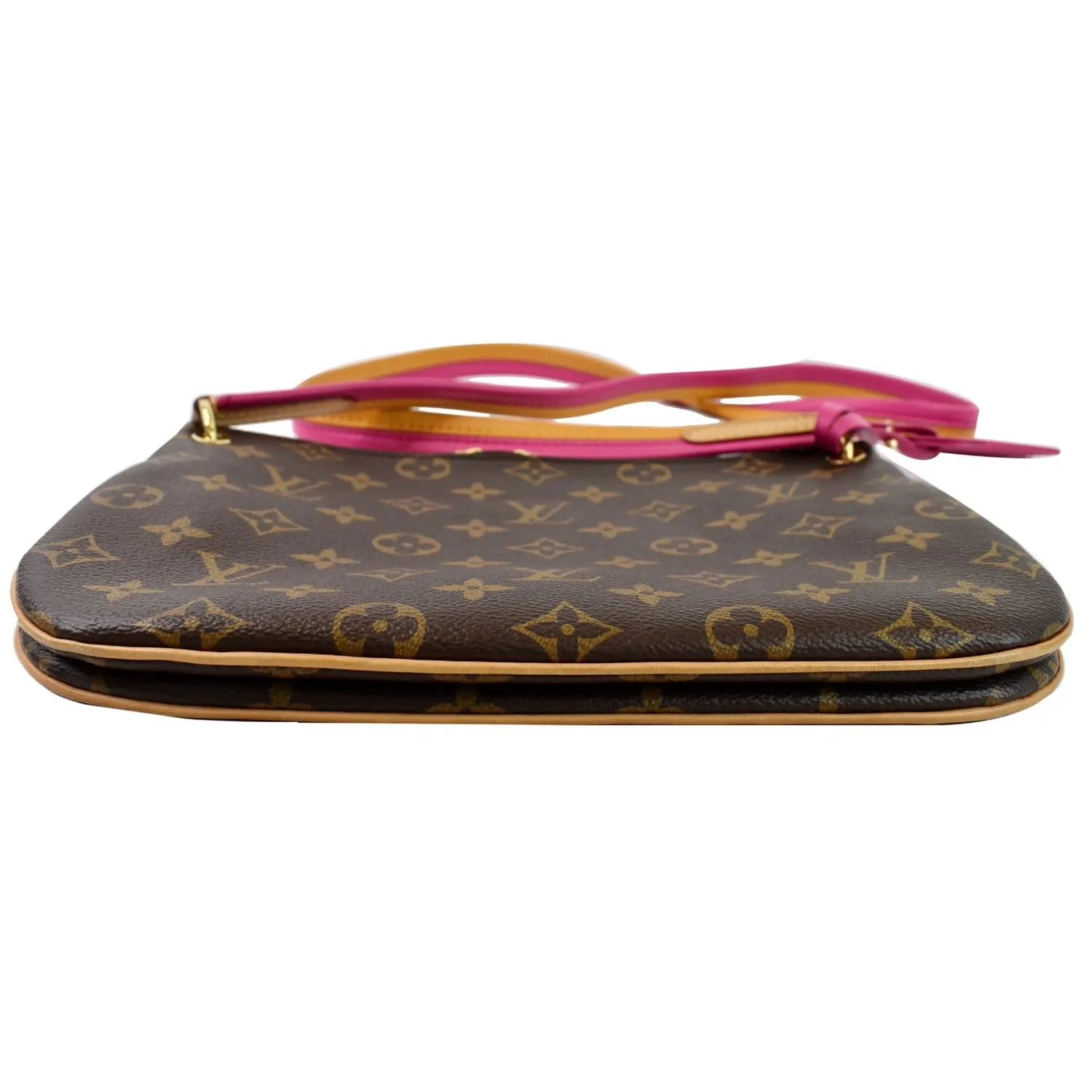 LOUIS VUITTON Lorette Monogram Canvas Shoulder Bag Brown