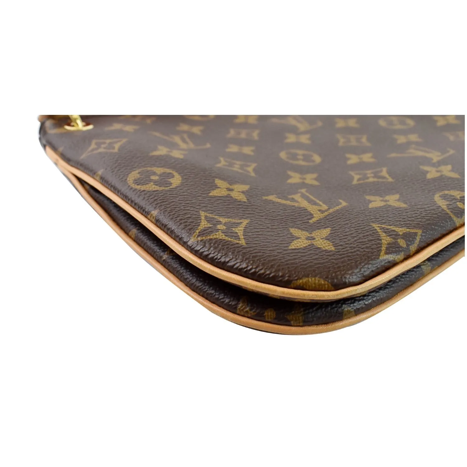 LOUIS VUITTON Lorette Monogram Canvas Shoulder Bag Brown