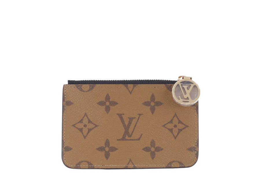 LOUIS VUITTON M81912 ROMY CARD HOLDER MONOGRAM REVERSE WITH DUST COVER AND BOX