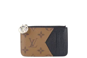 LOUIS VUITTON M81912 ROMY CARD HOLDER MONOGRAM REVERSE WITH DUST COVER AND BOX
