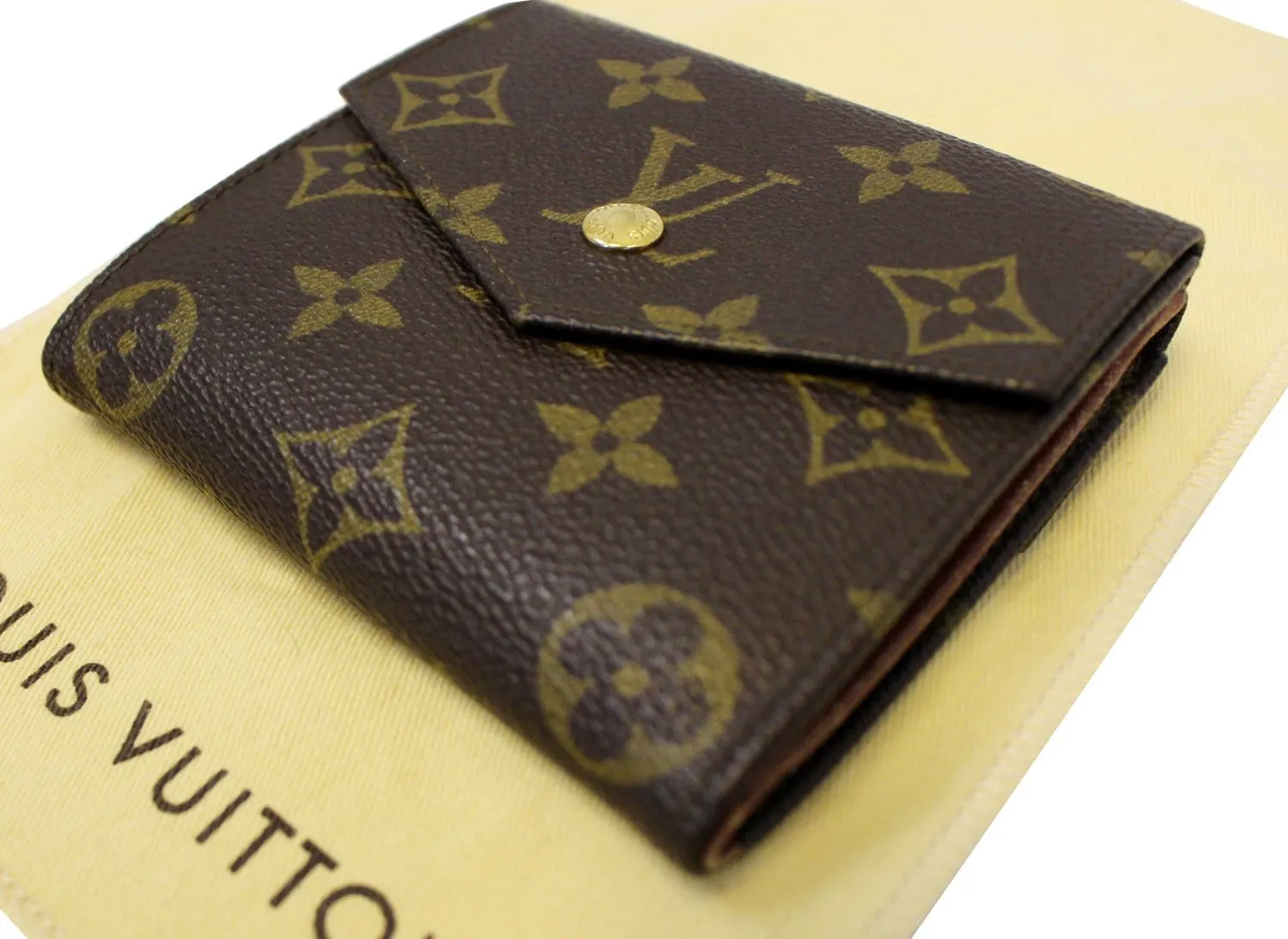 LOUIS VUITTON Monogram Canvas Elise Trifold Wallet