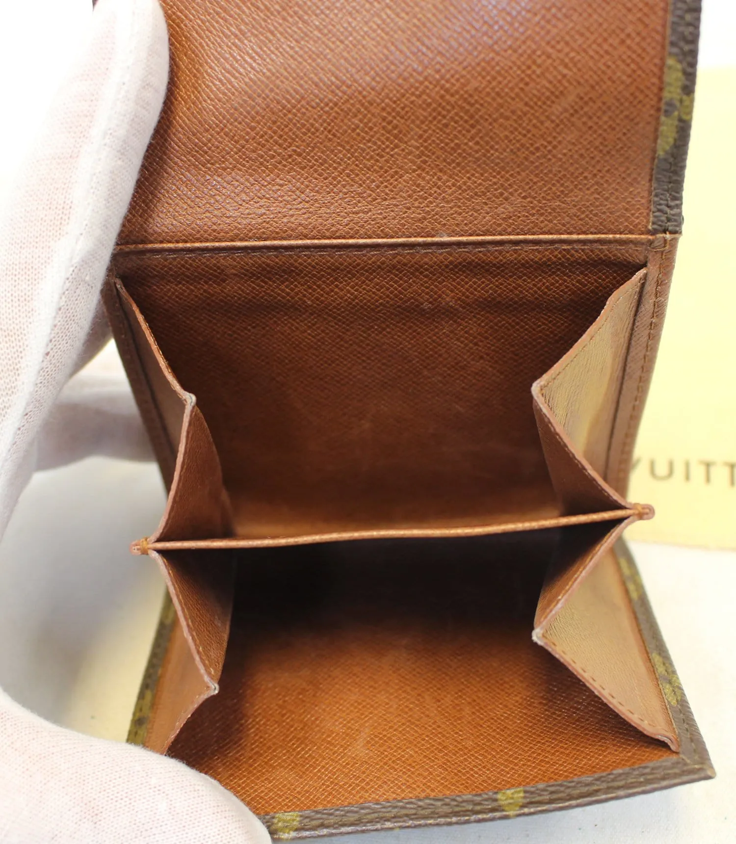 LOUIS VUITTON Monogram Canvas Elise Trifold Wallet