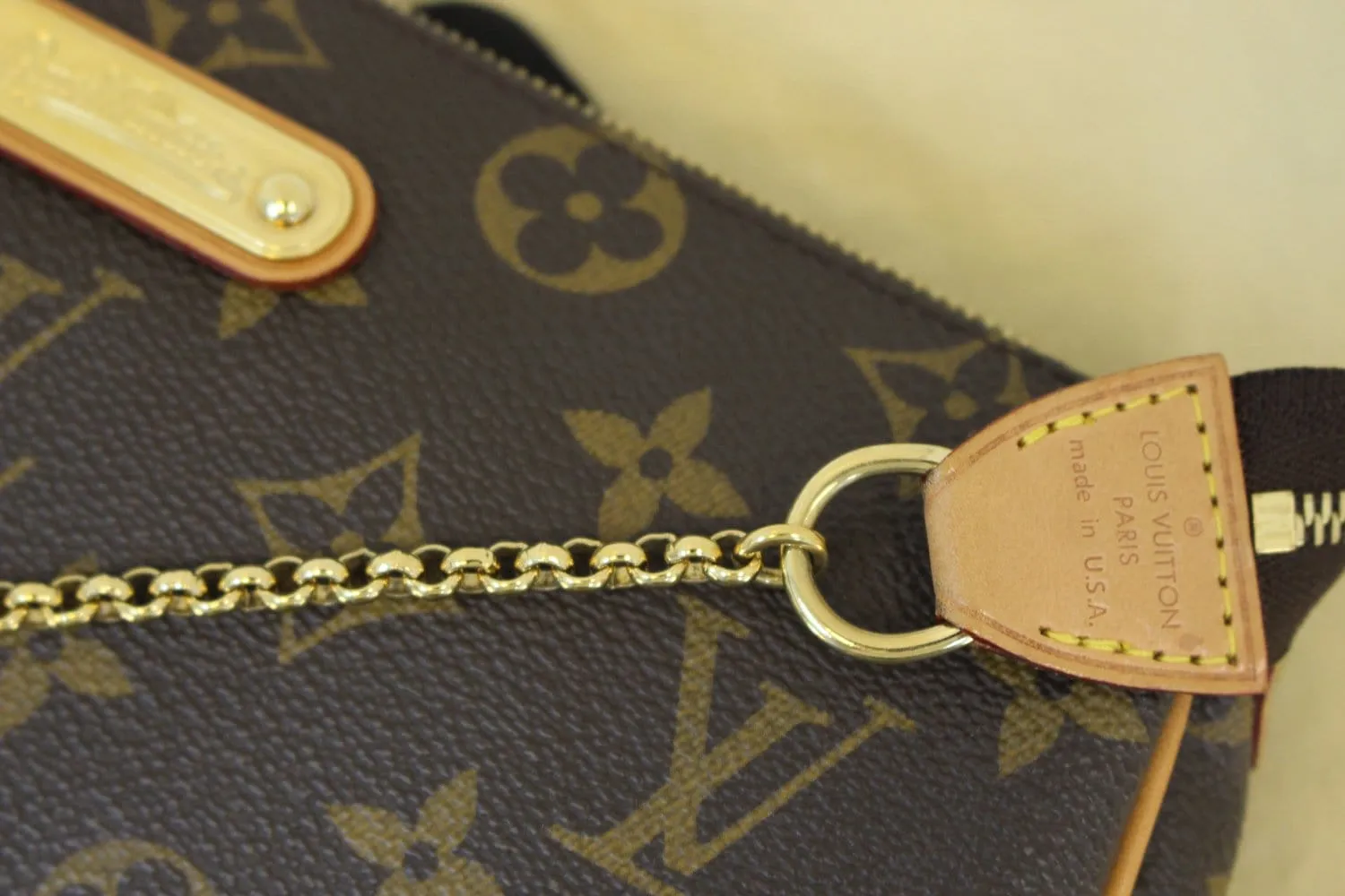 LOUIS VUITTON Monogram Canvas Eva Clutch Bag