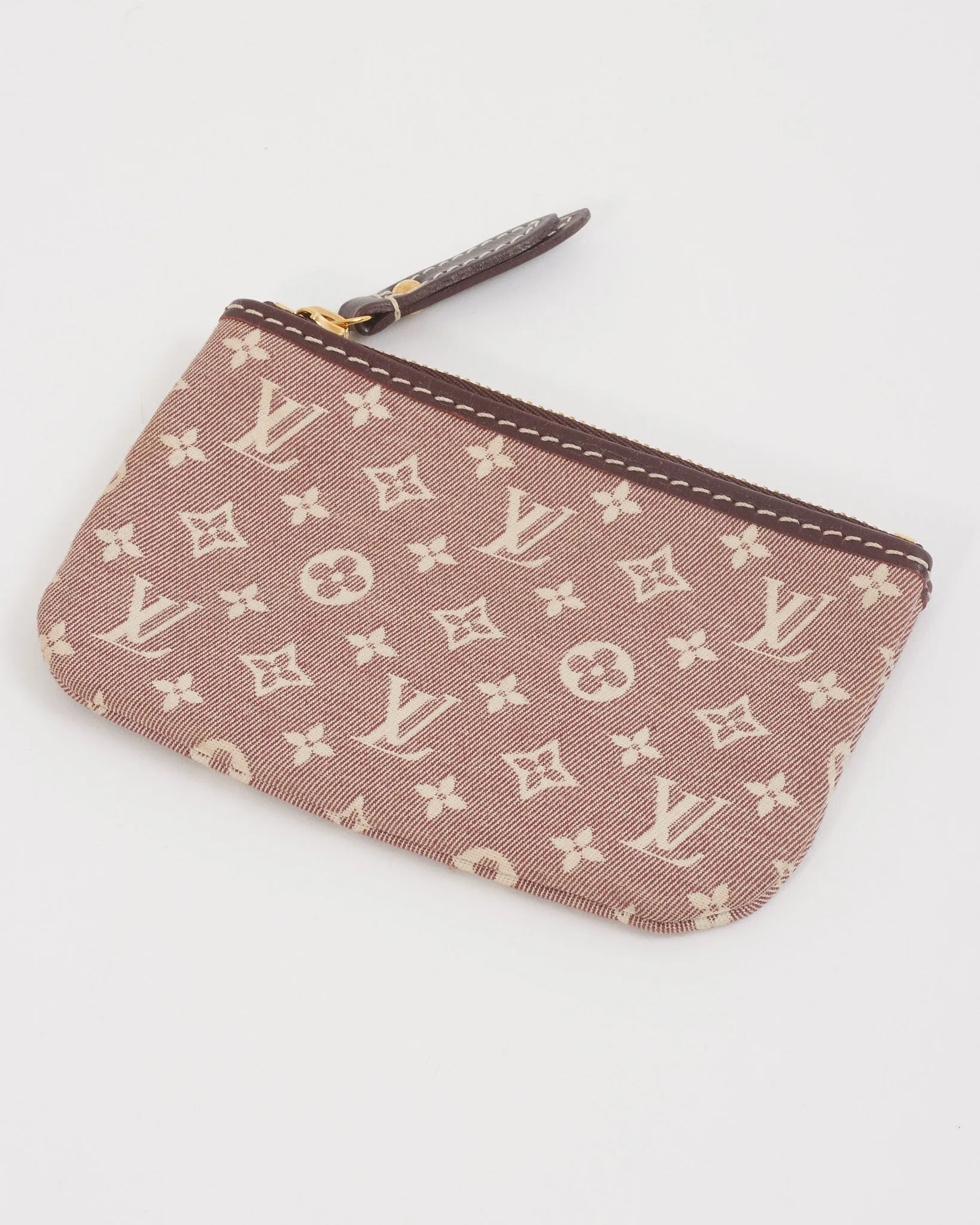 Louis Vuitton Monogram Mini Lin Key Chain Pouch