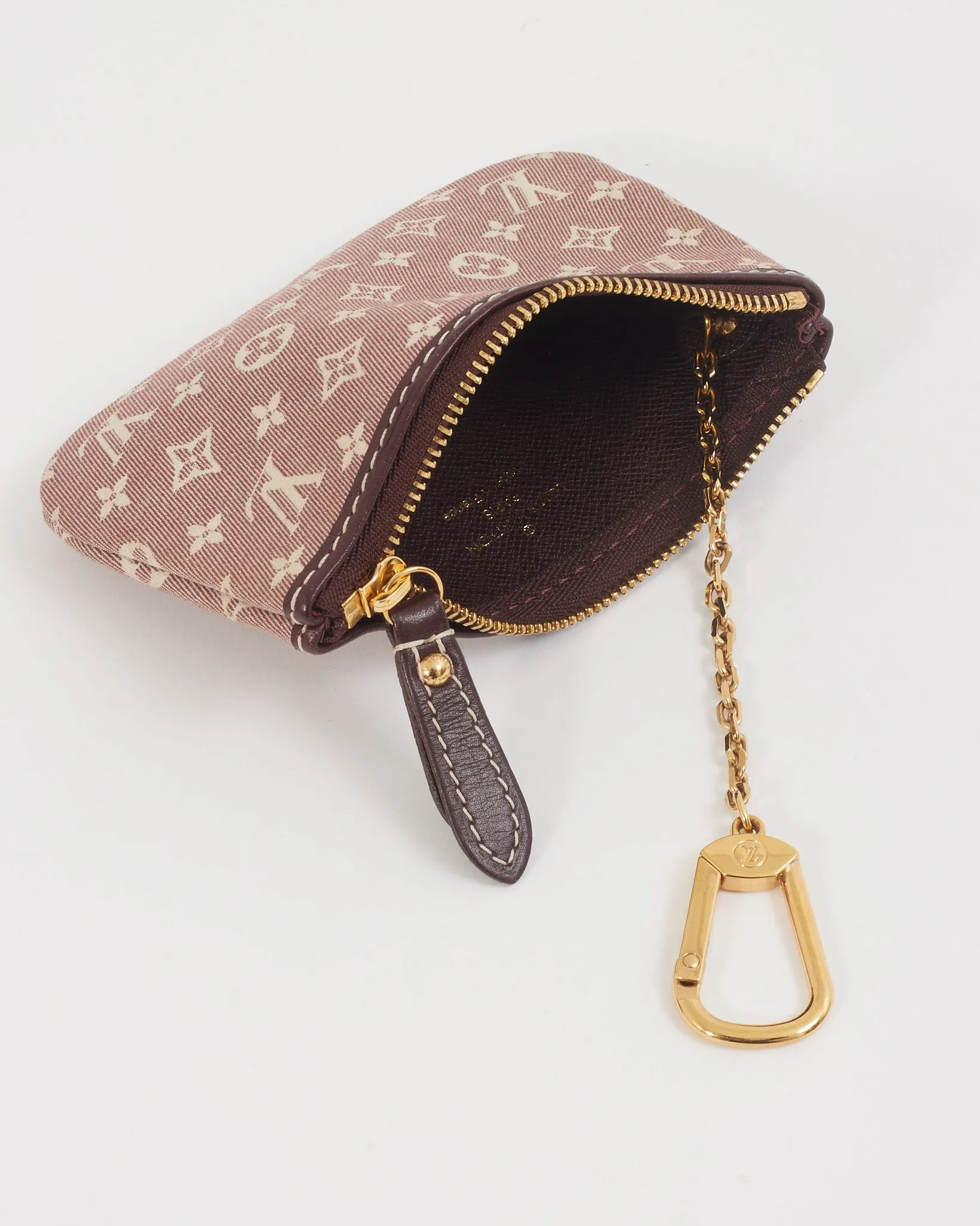 Louis Vuitton Monogram Mini Lin Key Chain Pouch