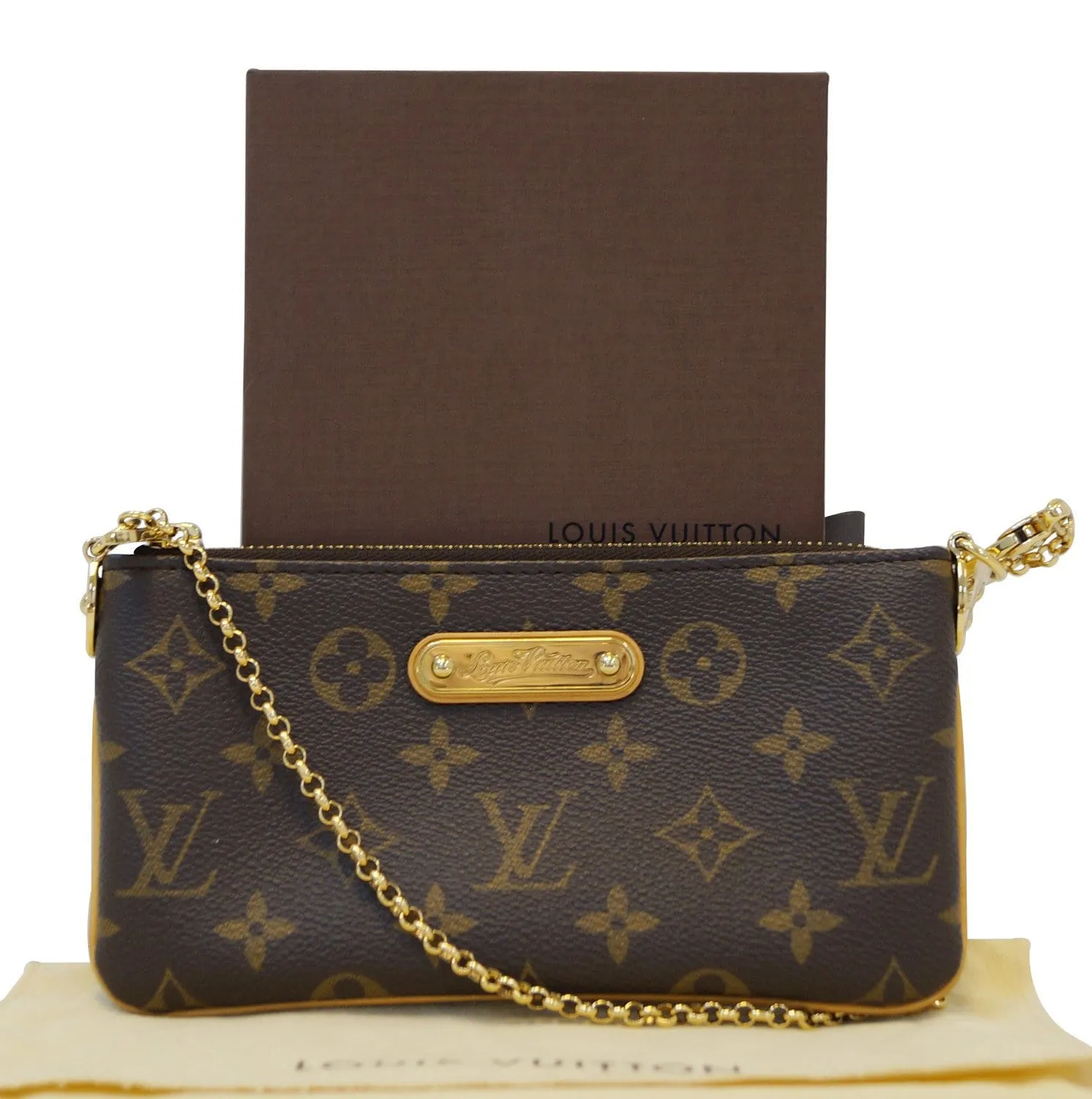 LOUIS VUITTON Monogram Pochette Milla MM Pouch