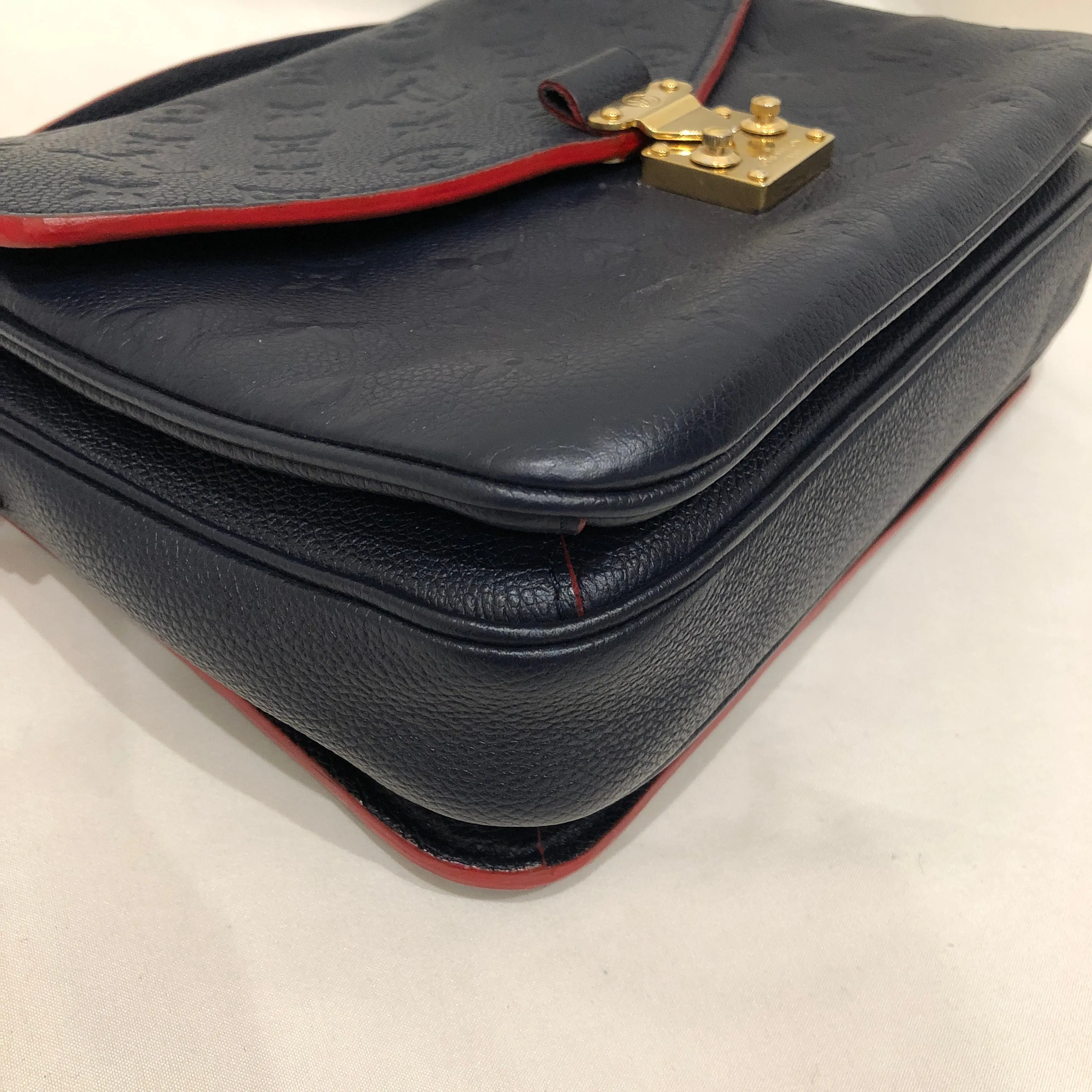 Louis Vuitton Navy Red Metis Pochette Crossbody Bag Sku# 83256