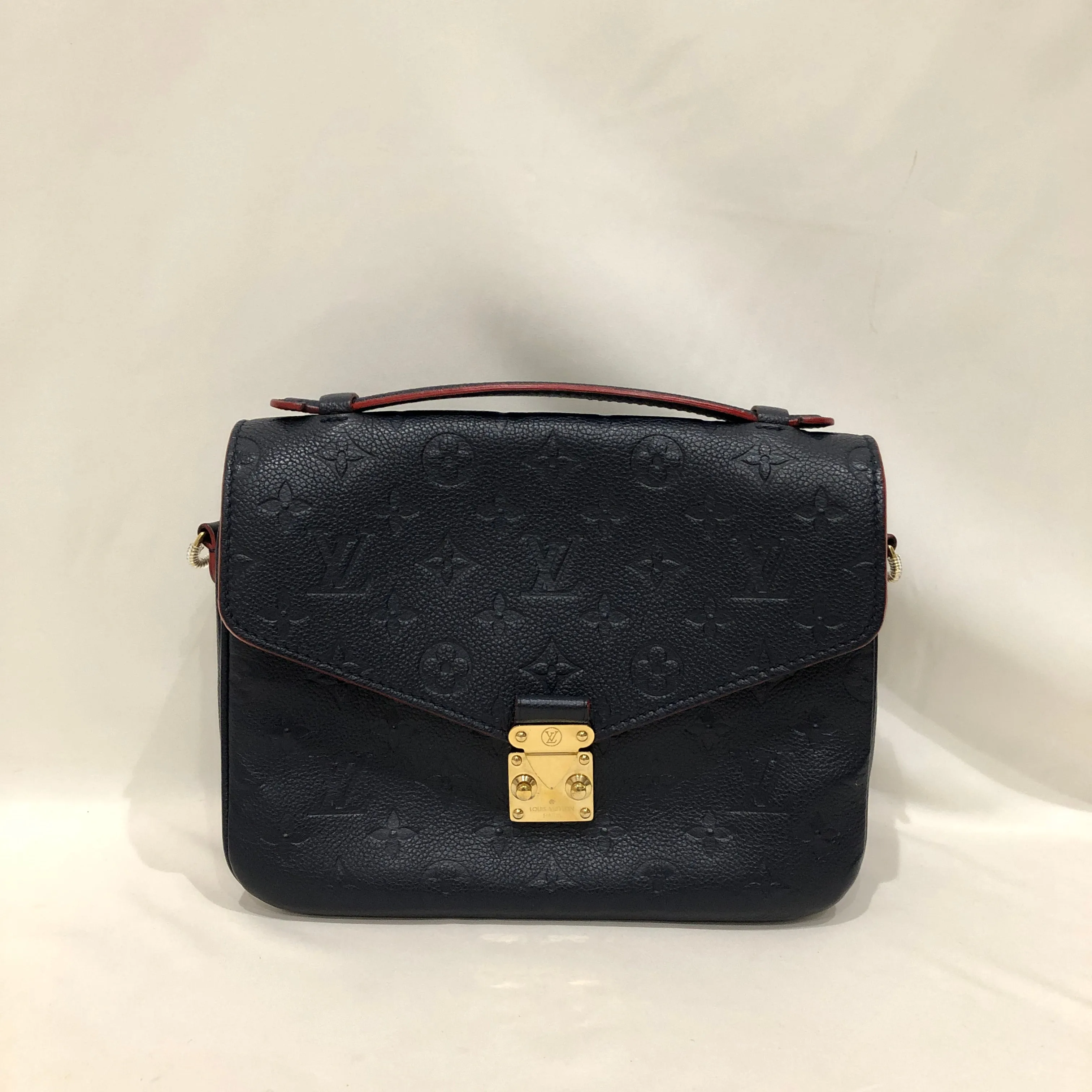 Louis Vuitton Navy Red Metis Pochette Crossbody Bag Sku# 83256
