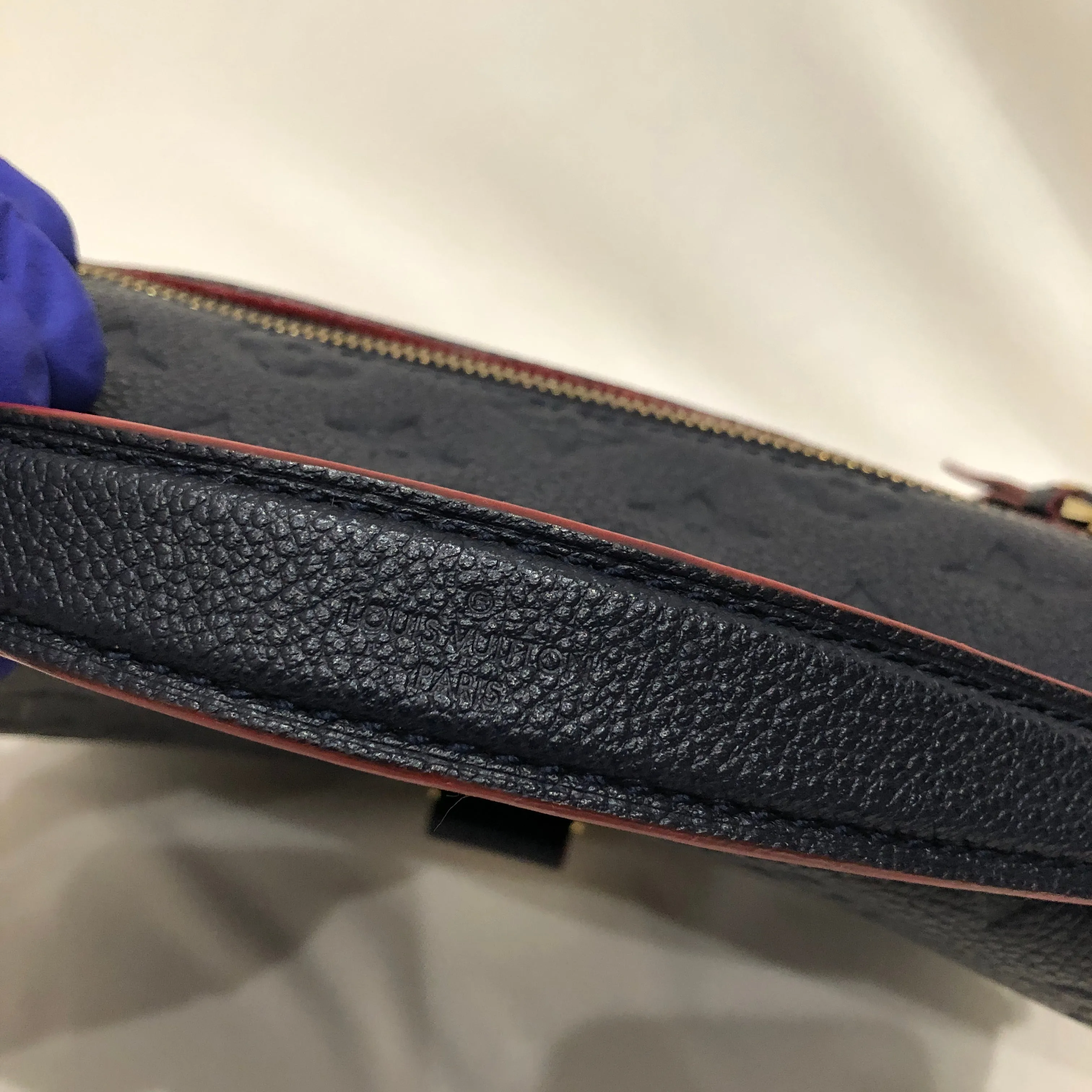 Louis Vuitton Navy Red Metis Pochette Crossbody Bag Sku# 83256