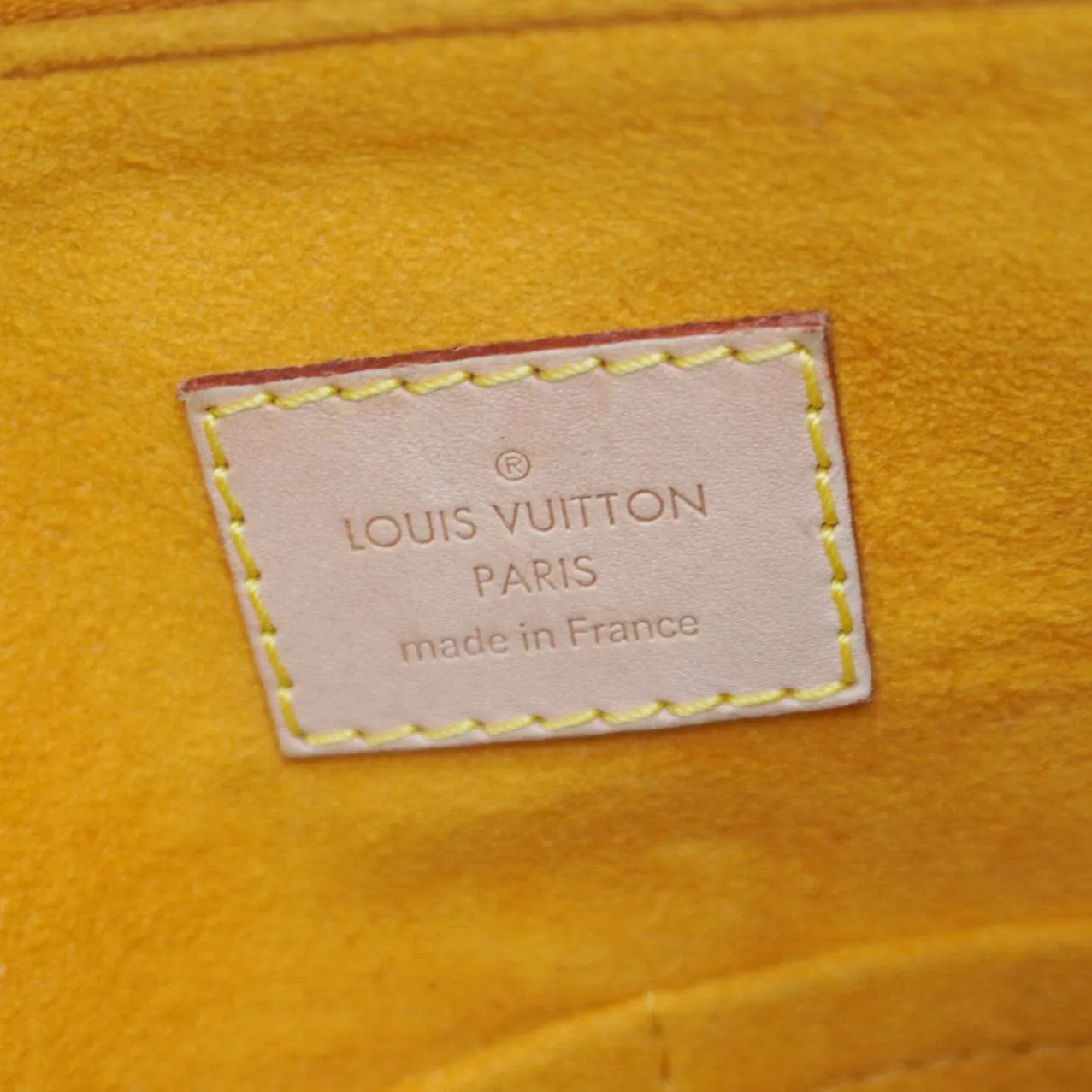 LOUIS VUITTON Pallas Monogram Canvas Crossbody Bag Saffron