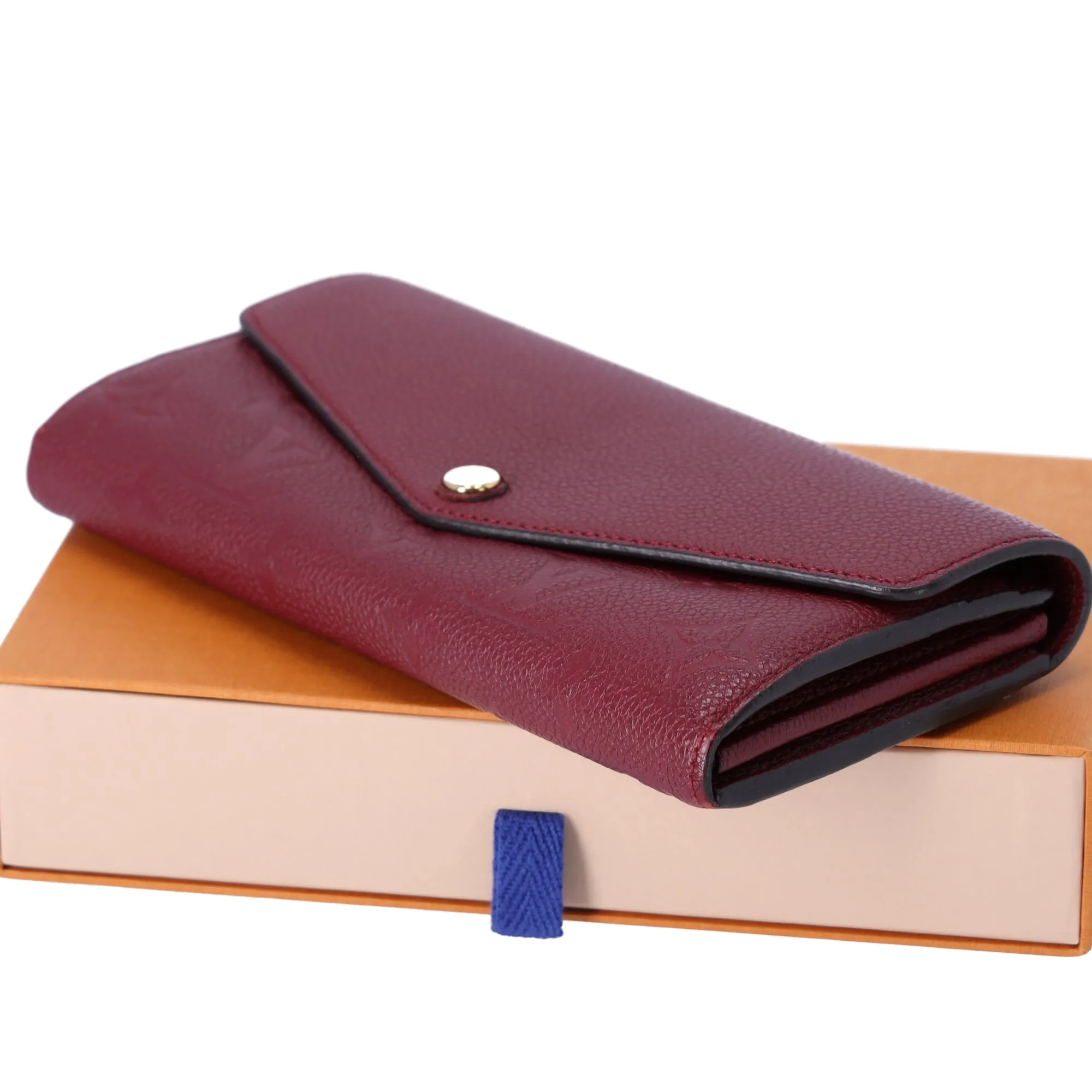 Louis Vuitton Portefeuille Sarah Monogram Empreinte Long Wallet M62213 Raisin