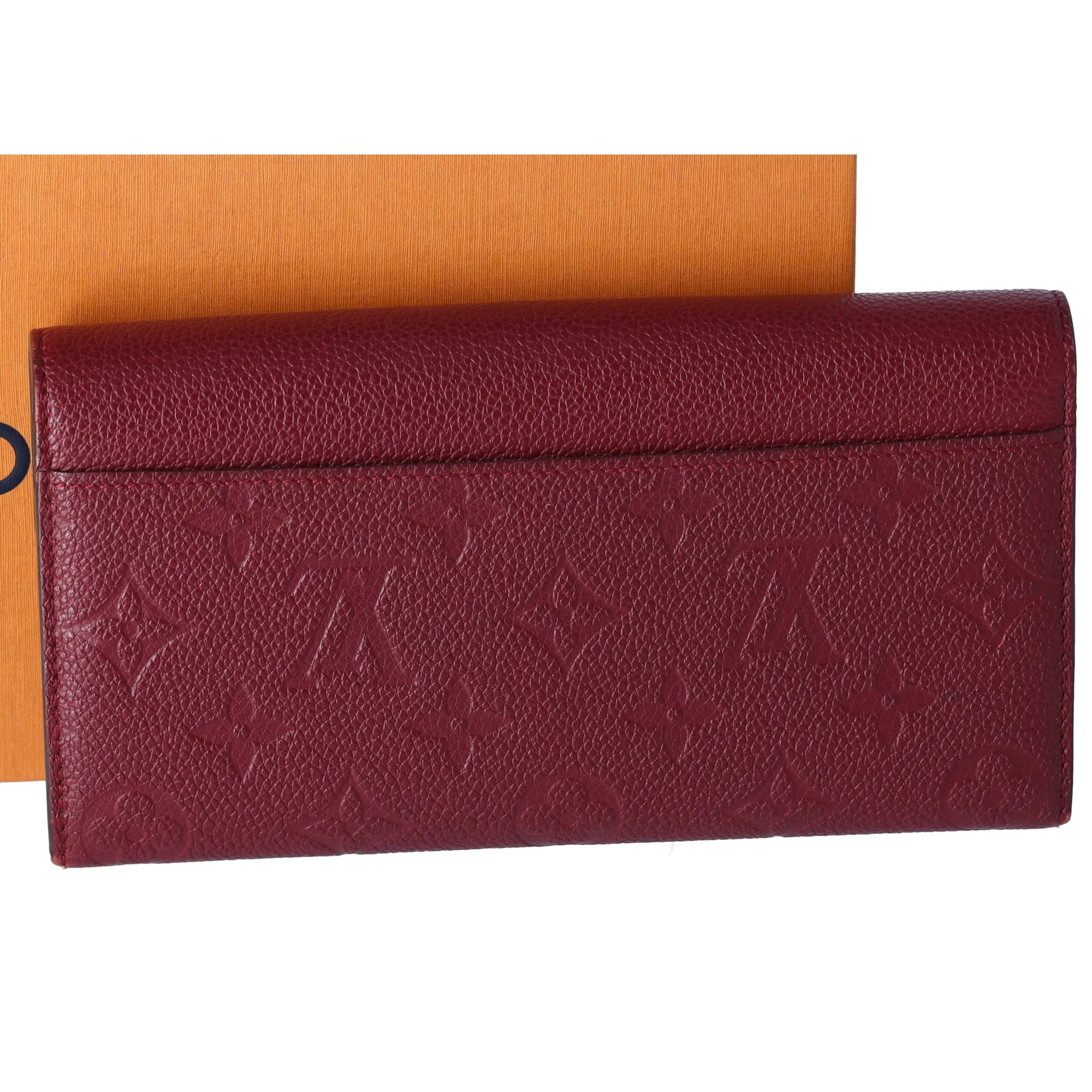 Louis Vuitton Portefeuille Sarah Monogram Empreinte Long Wallet M62213 Raisin