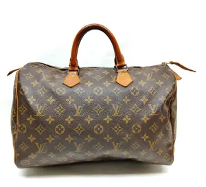 Louis Vuitton Speedy 35 Brown Monogram Hand Bag