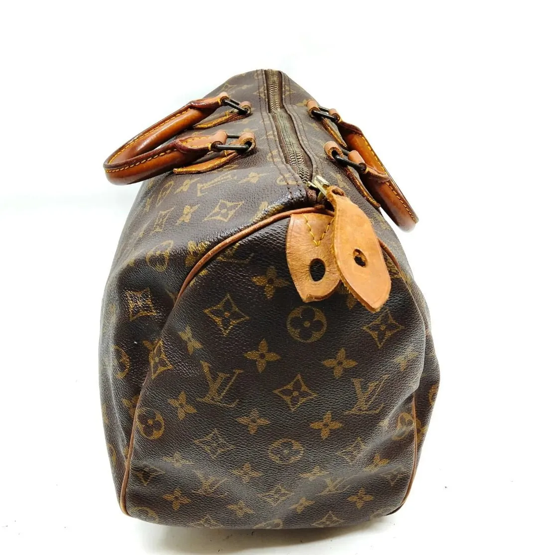 Louis Vuitton Speedy 35 Brown Monogram Hand Bag