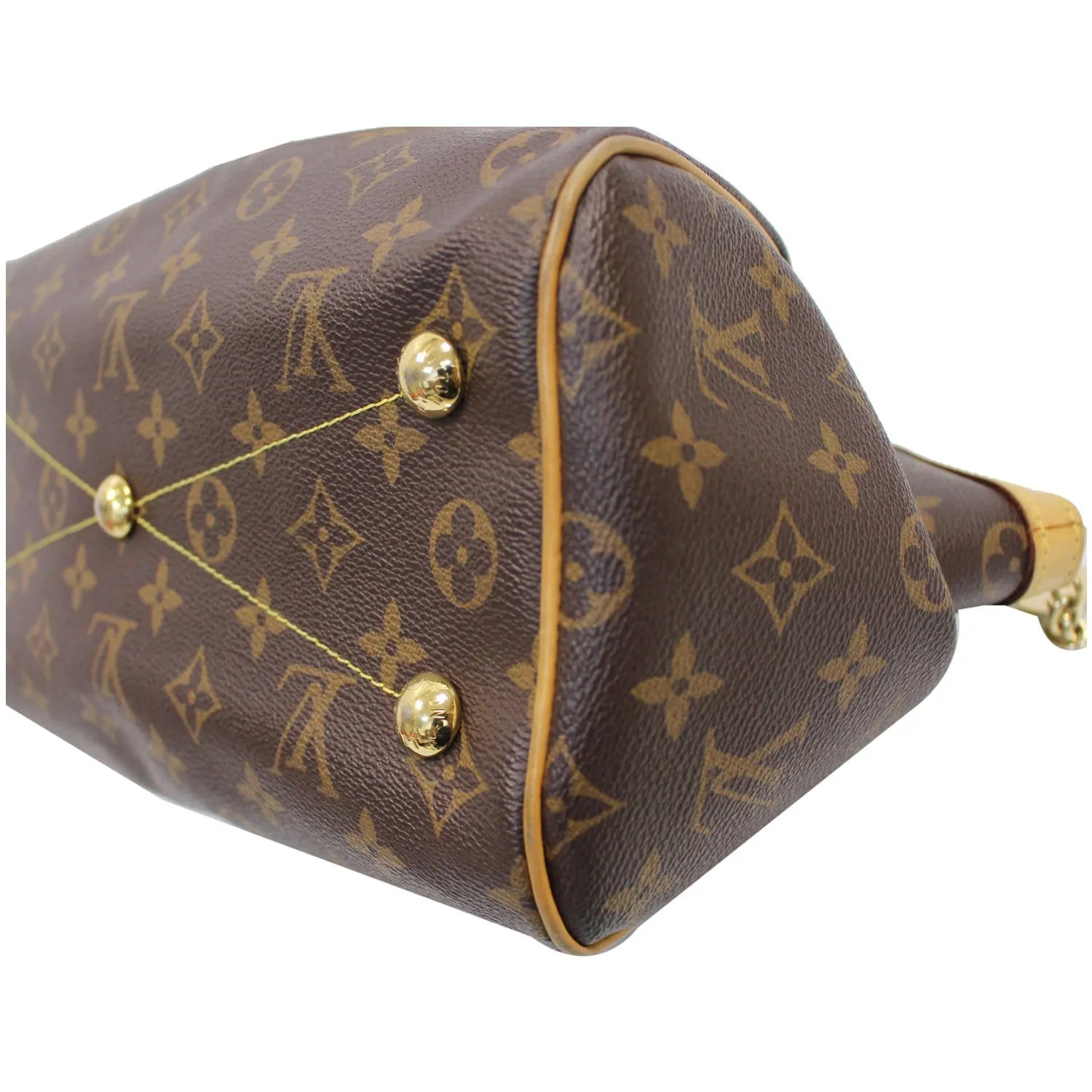 LOUIS VUITTON Tivoli PM Monogram Canvas Shoulder Bag Brown