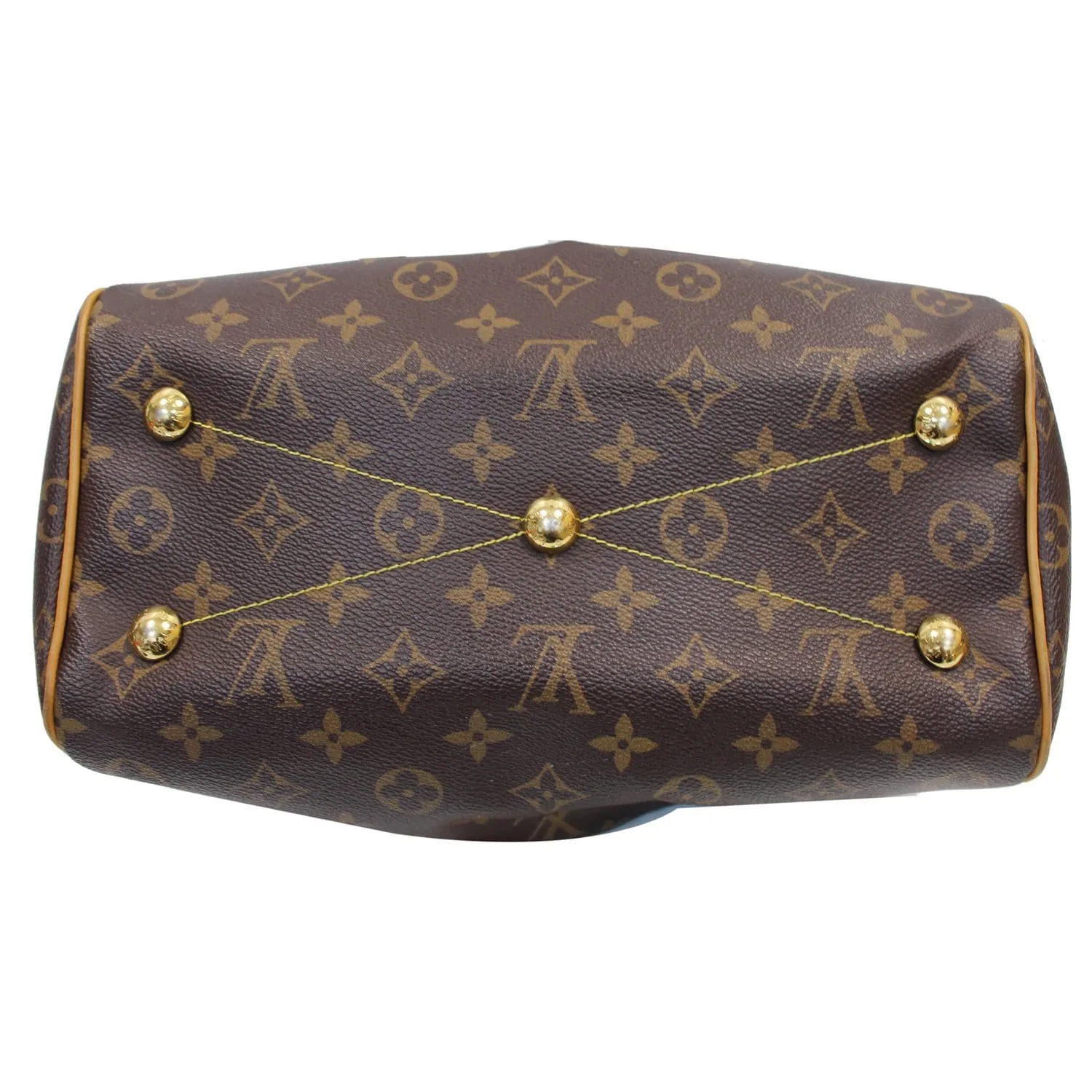 LOUIS VUITTON Tivoli PM Monogram Canvas Shoulder Bag Brown